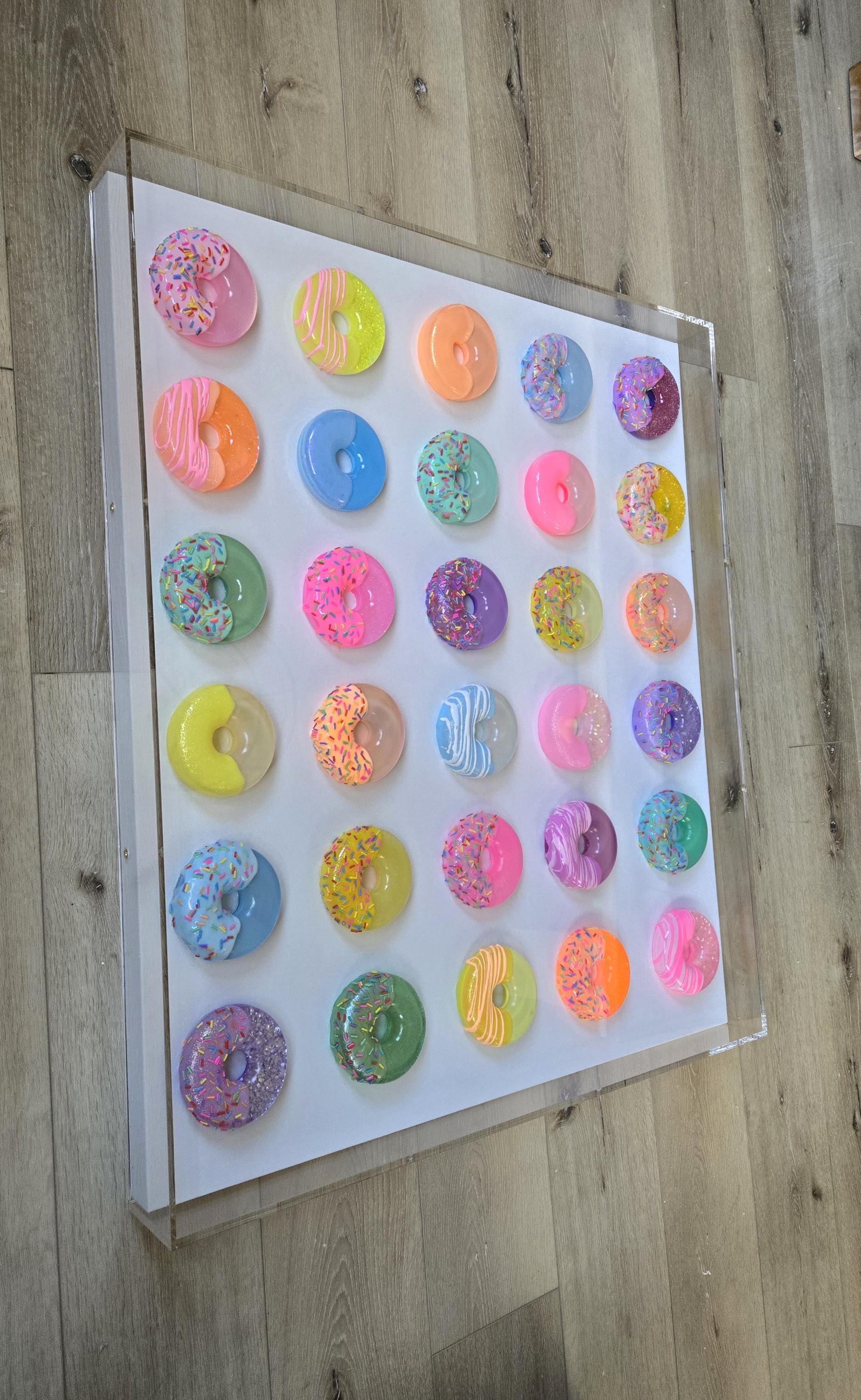 Custom Resin Donut Wall Art for Any Room | Modern Pop Art