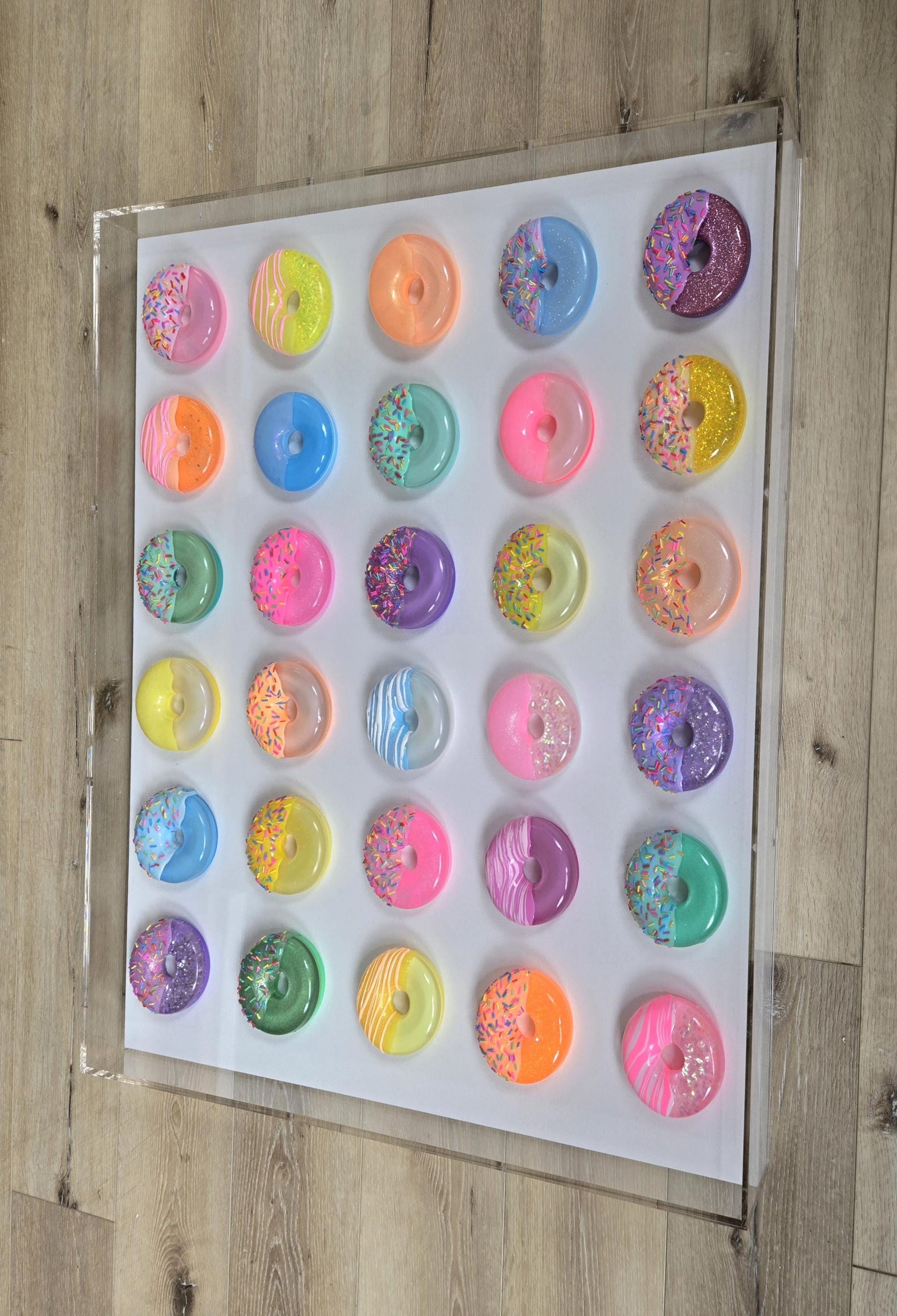 Custom Resin Donut Wall Art for Any Room | Modern Pop Art