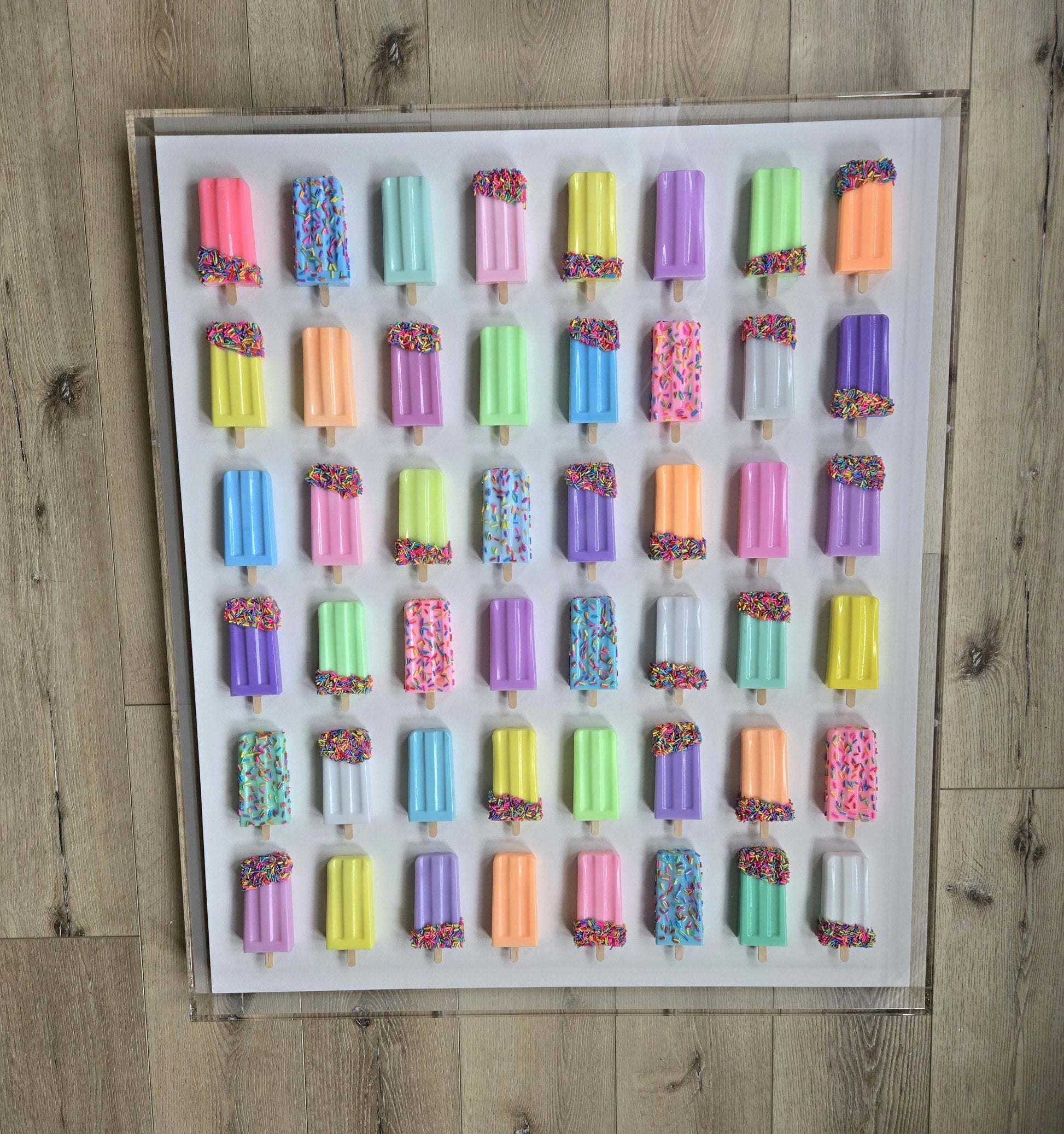 Custom Resin Ice Cream Bar Wall Art for Any Room | Modern Pop Art