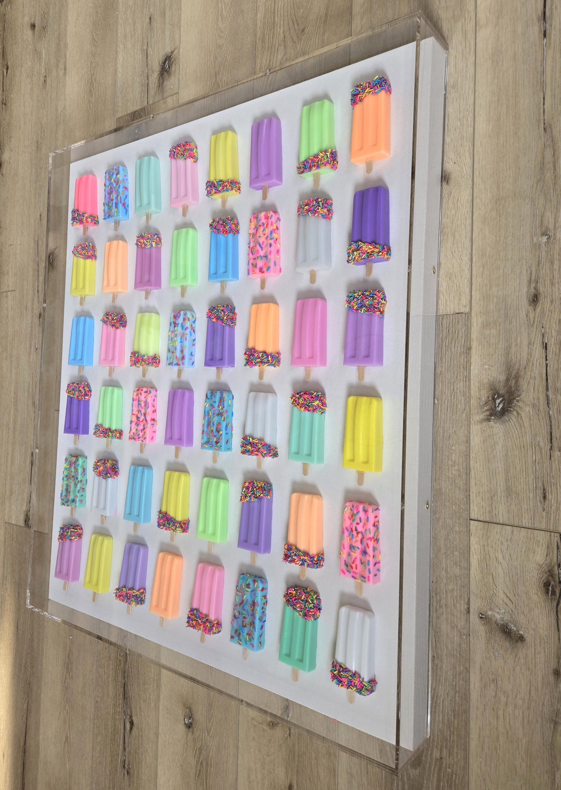 Custom Resin Ice Cream Bar Wall Art for Any Room | Modern Pop Art