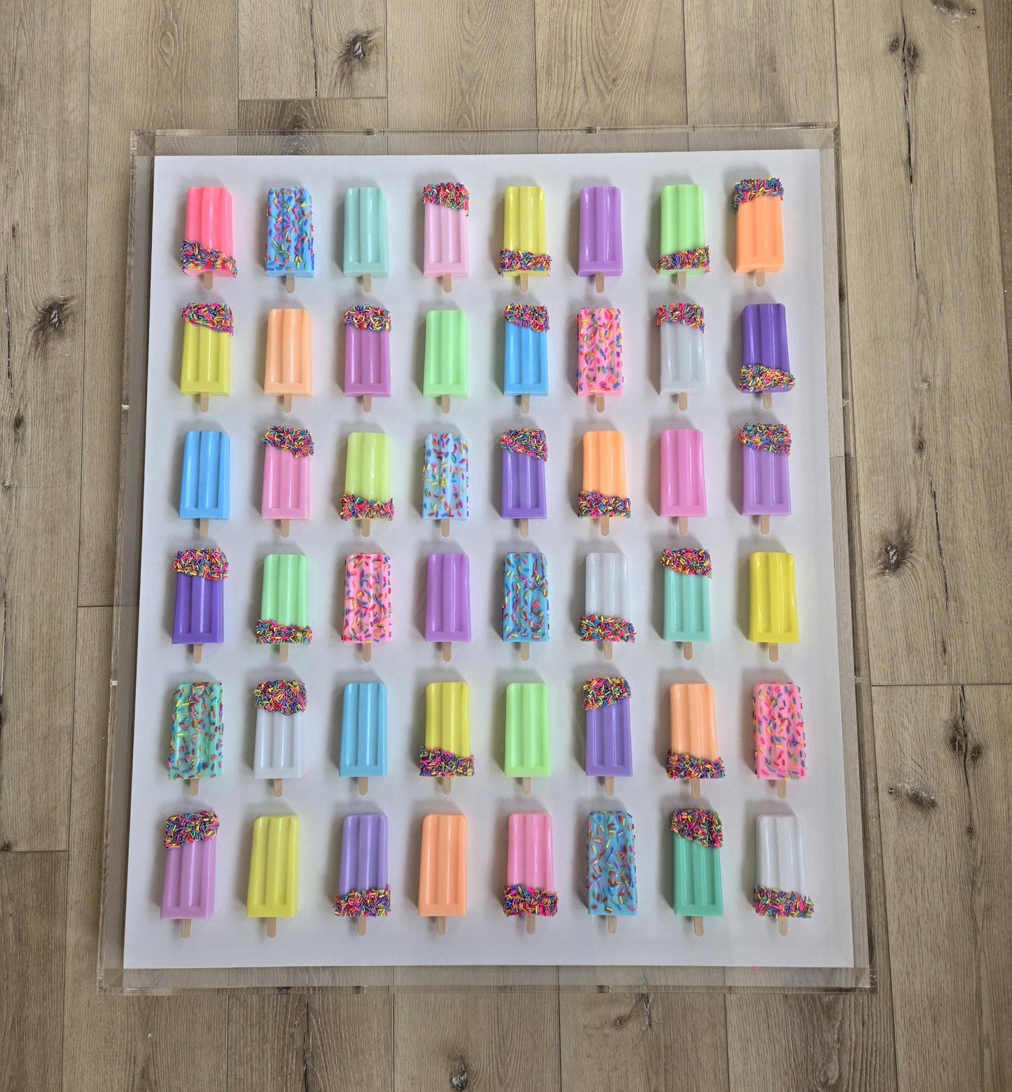 Custom Resin Ice Cream Bar Wall Art for Any Room | Modern Pop Art