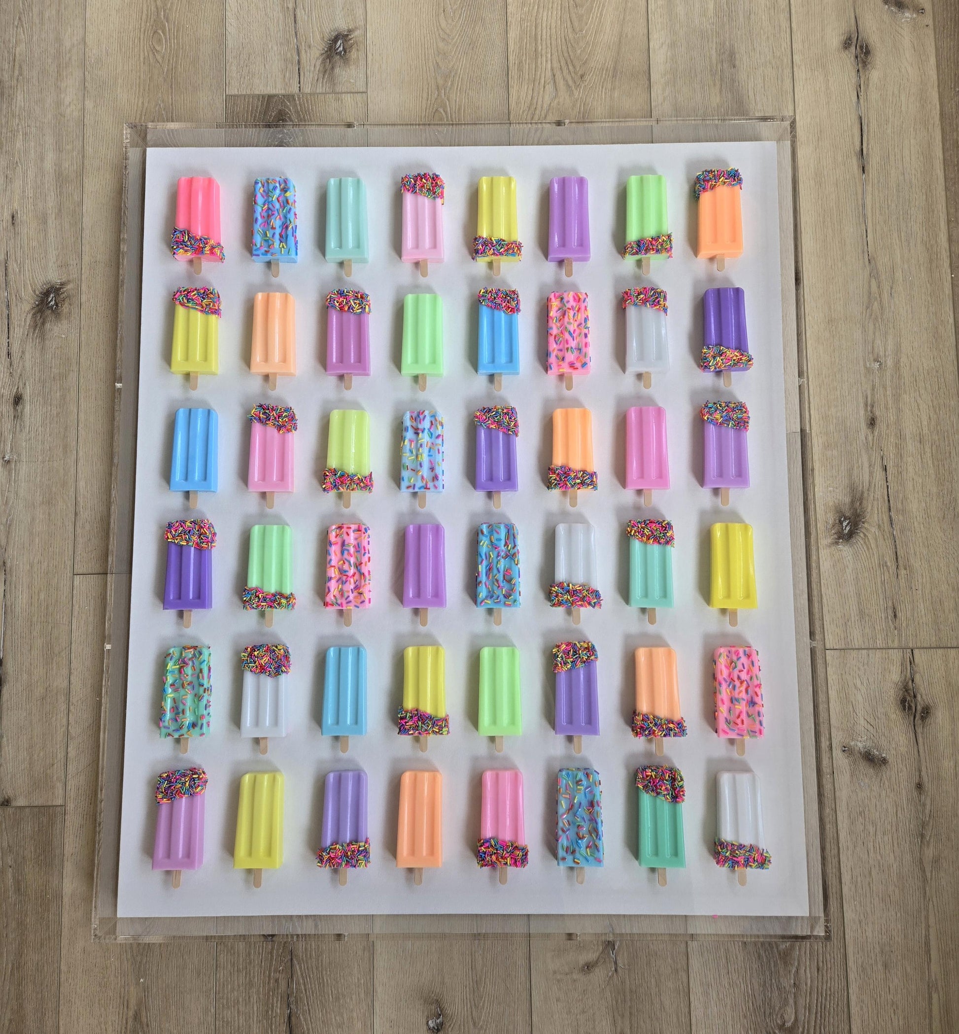 Custom Resin Ice Cream Bar Wall Art for Any Room | Modern Pop Art