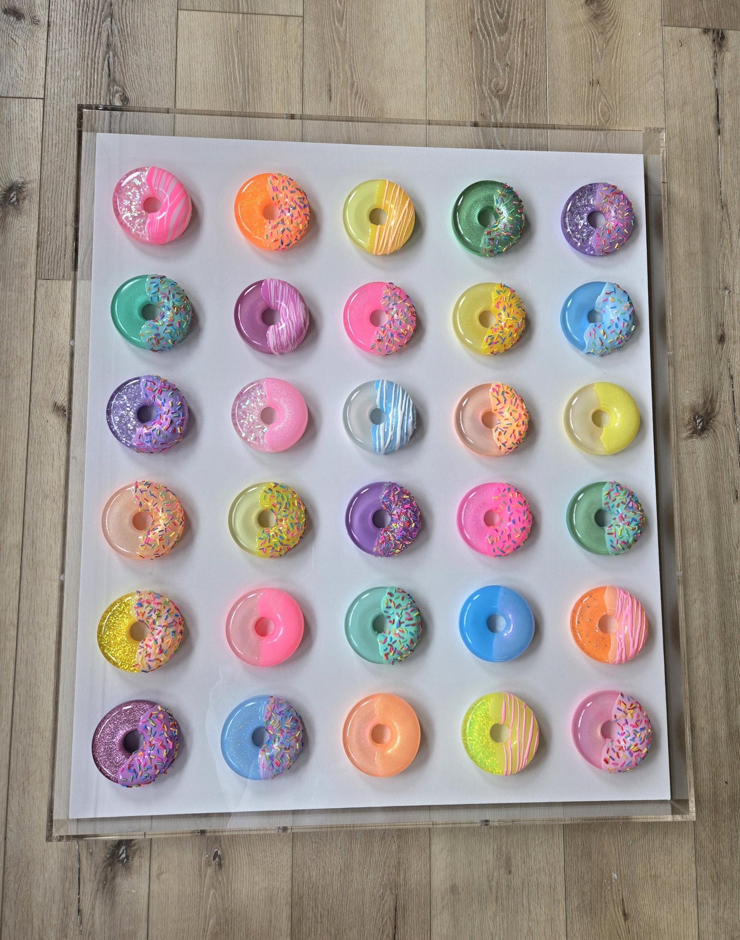 Custom Resin Donut Wall Art for Any Room | Modern Pop Art
