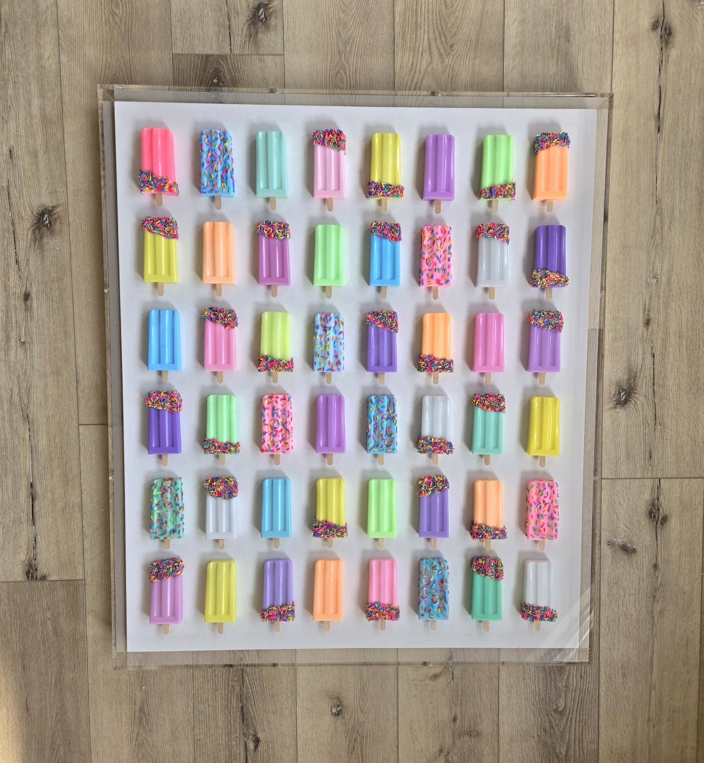 Custom Resin Ice Cream Bar Wall Art for Any Room | Modern Pop Art