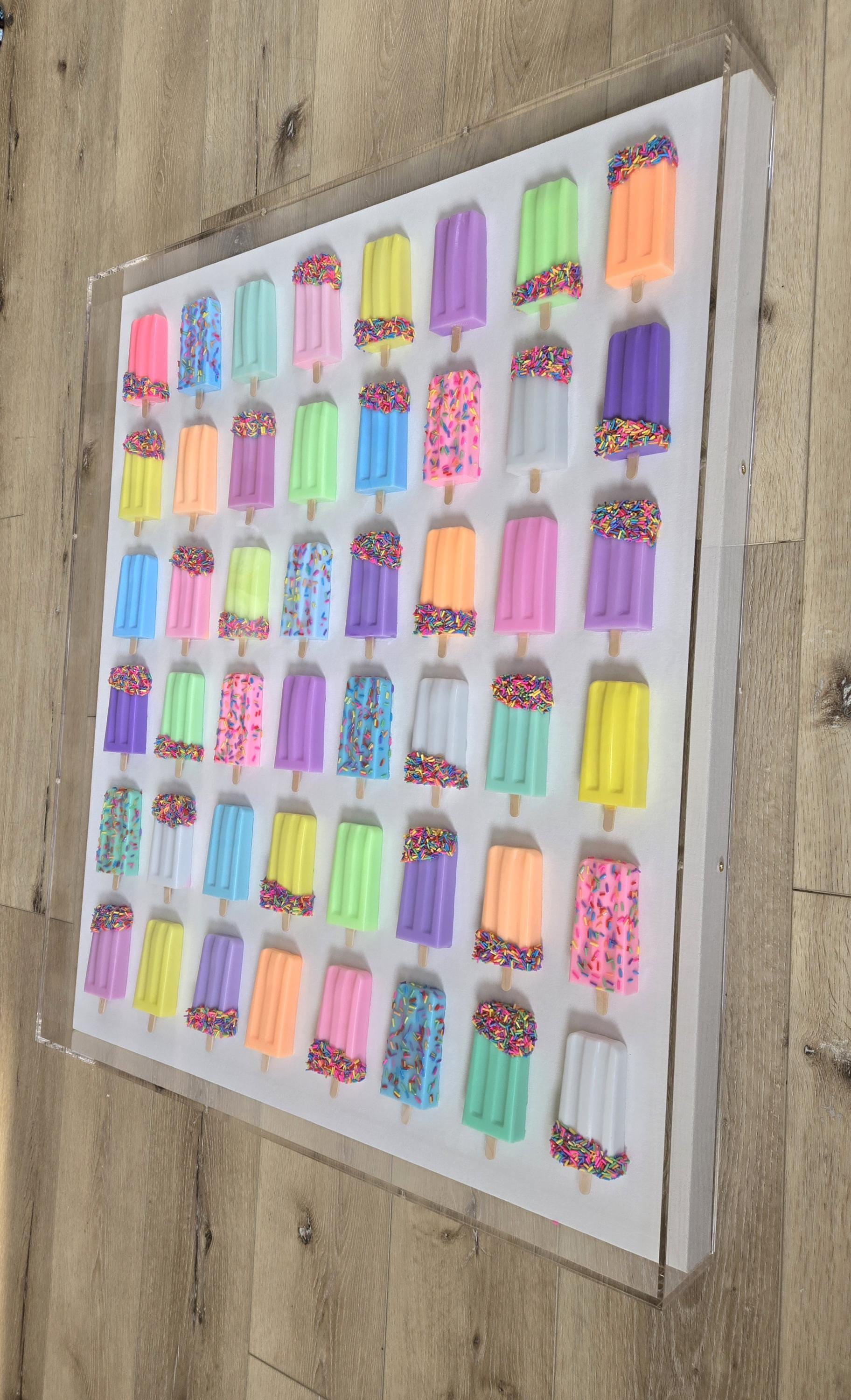 Custom Resin Ice Cream Bar Wall Art for Any Room | Modern Pop Art