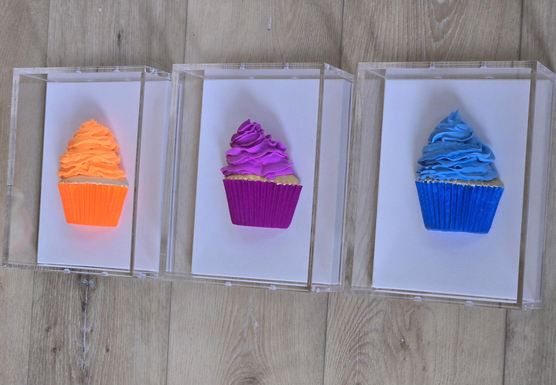 Cupcake Wall Art– Kitchen Decor, Sweet Culinary Gift, Dessert Themed Handmade Custom-Made Decor