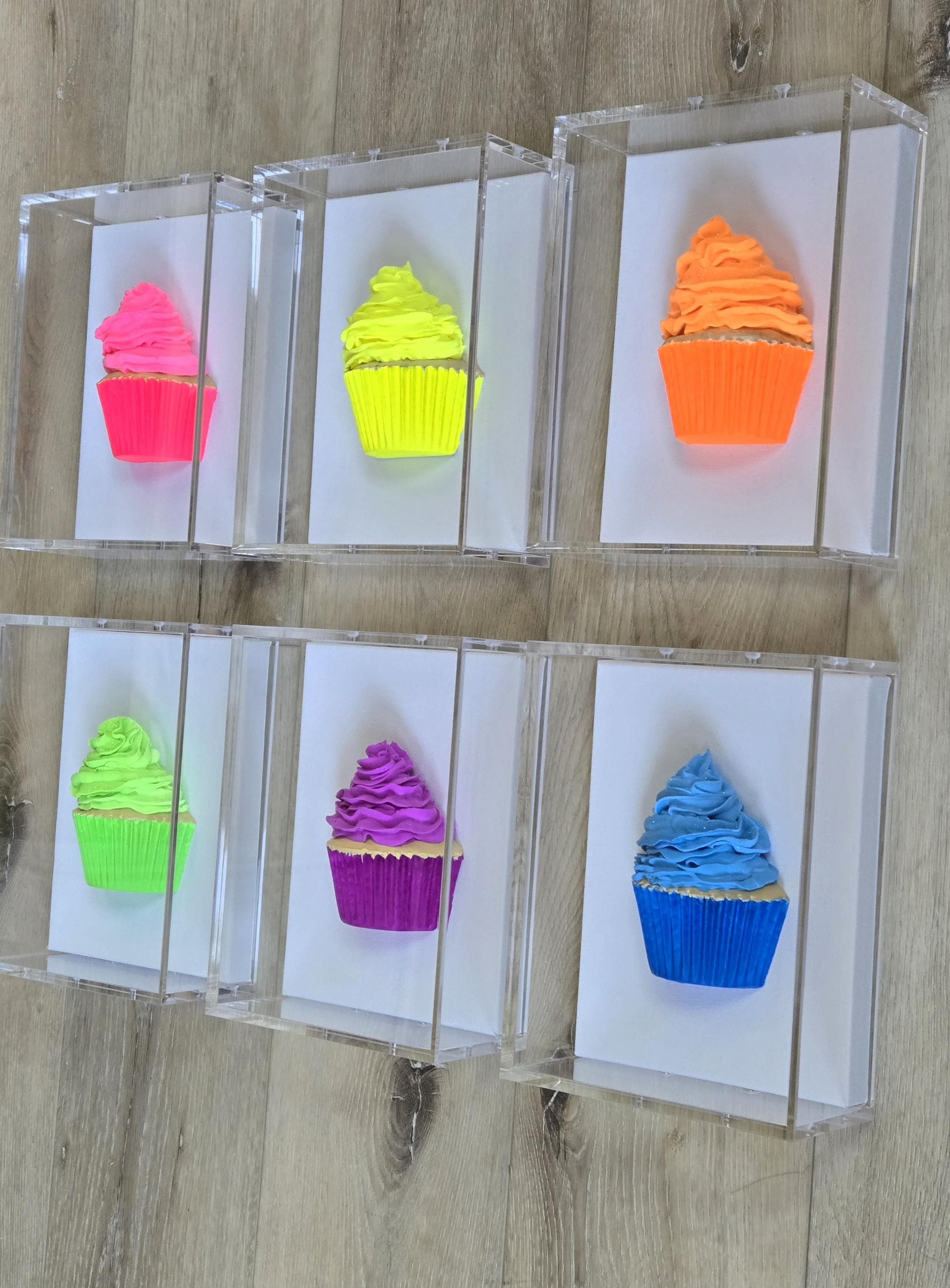 Cupcake Wall Art– Kitchen Decor, Sweet Culinary Gift, Dessert Themed Handmade Custom-Made Decor