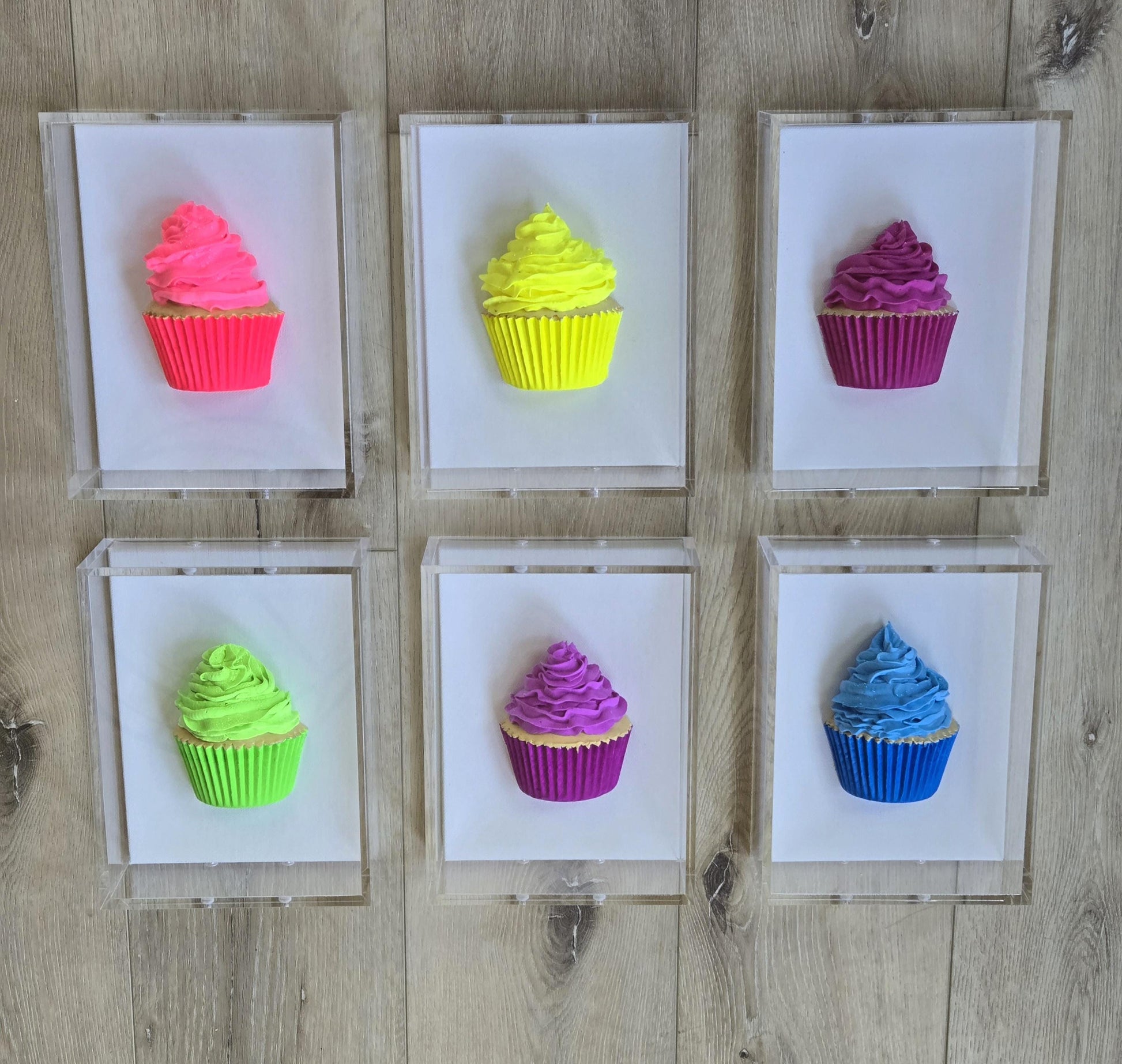 Cupcake Wall Art– Kitchen Decor, Sweet Culinary Gift, Dessert Themed Handmade Custom-Made Decor