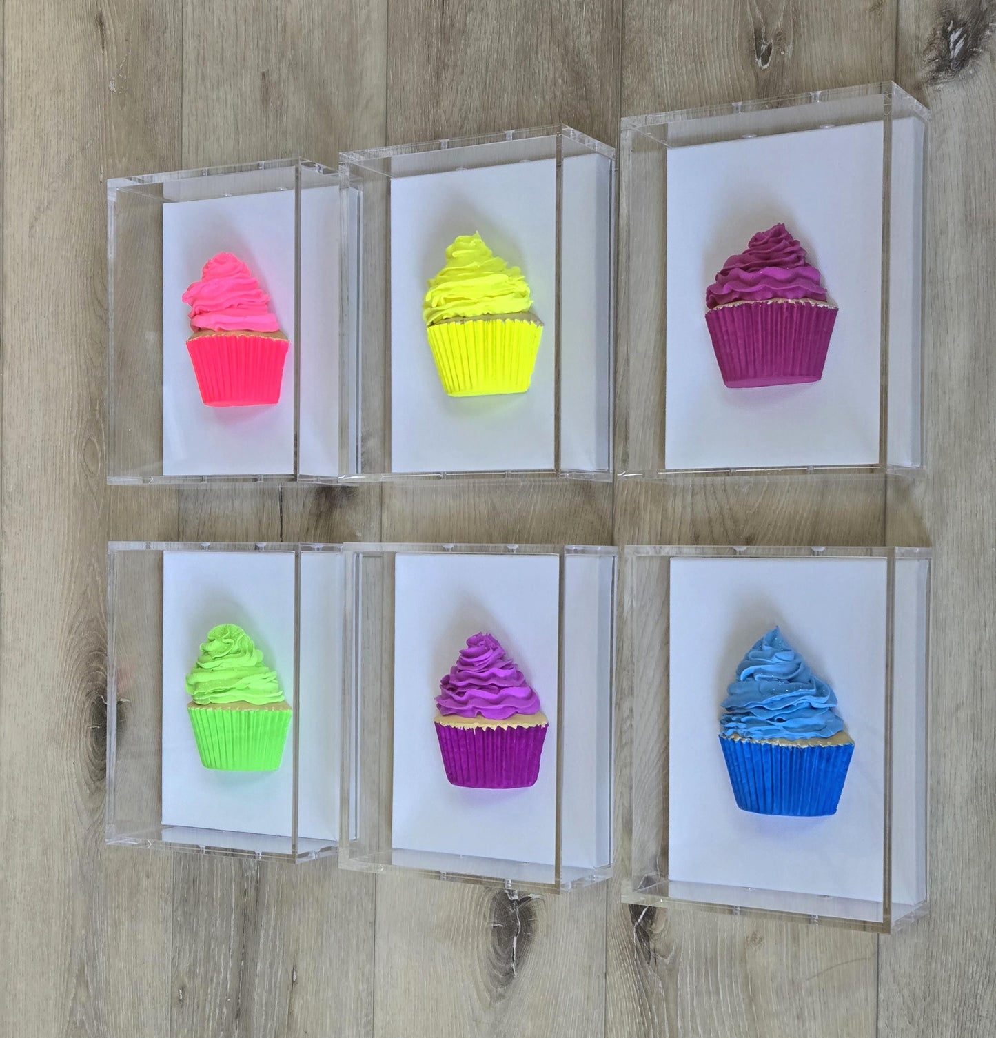 Cupcake Wall Art– Kitchen Decor, Sweet Culinary Gift, Dessert Themed Handmade Custom-Made Decor