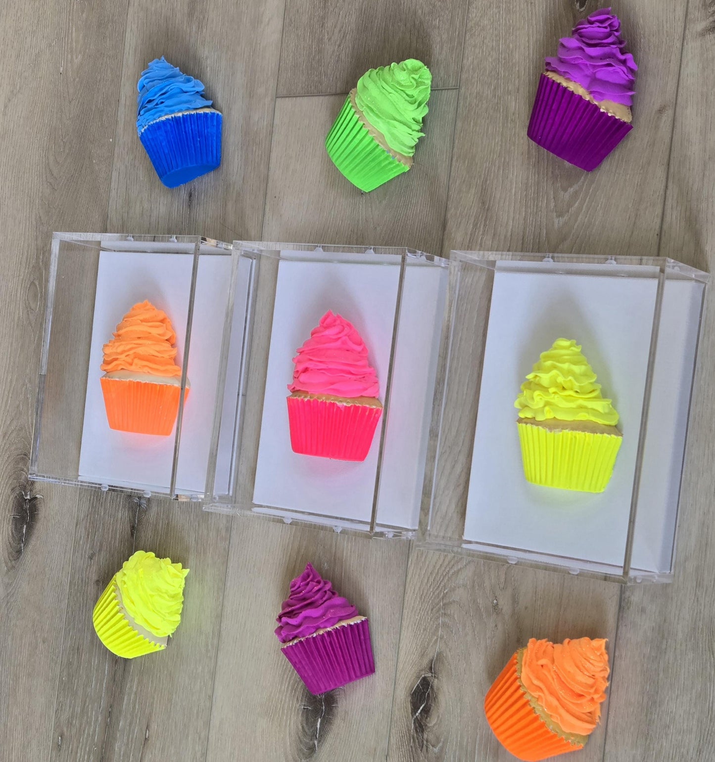 Cupcake Wall Art– Kitchen Decor, Sweet Culinary Gift, Dessert Themed Handmade Custom-Made Decor