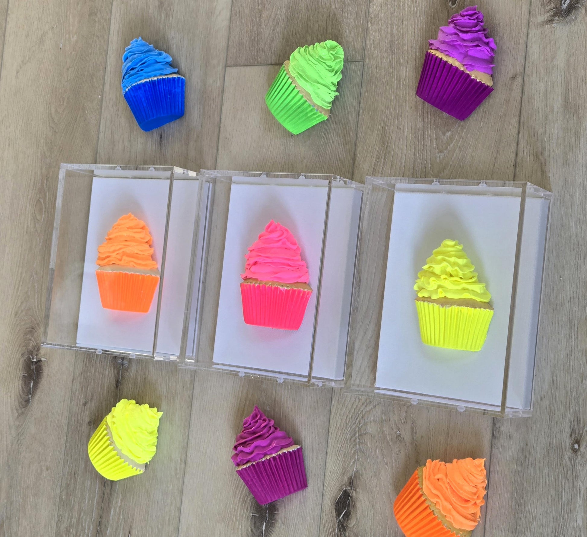 Cupcake Wall Art– Kitchen Decor, Sweet Culinary Gift, Dessert Themed Handmade Custom-Made Decor