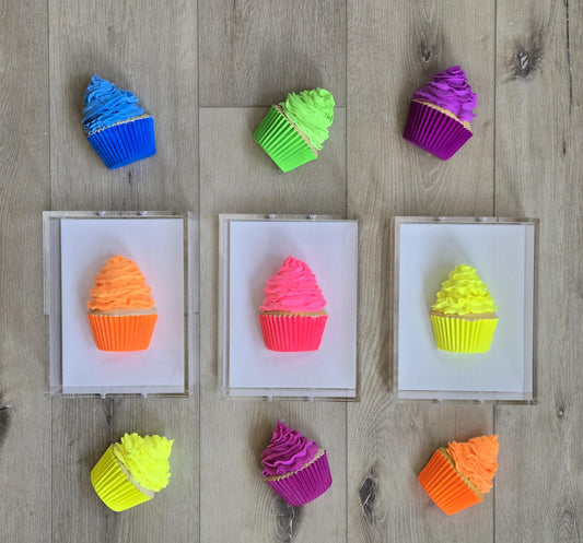 Cupcake Wall Art– Kitchen Decor, Sweet Culinary Gift, Dessert Themed Handmade Custom-Made Decor