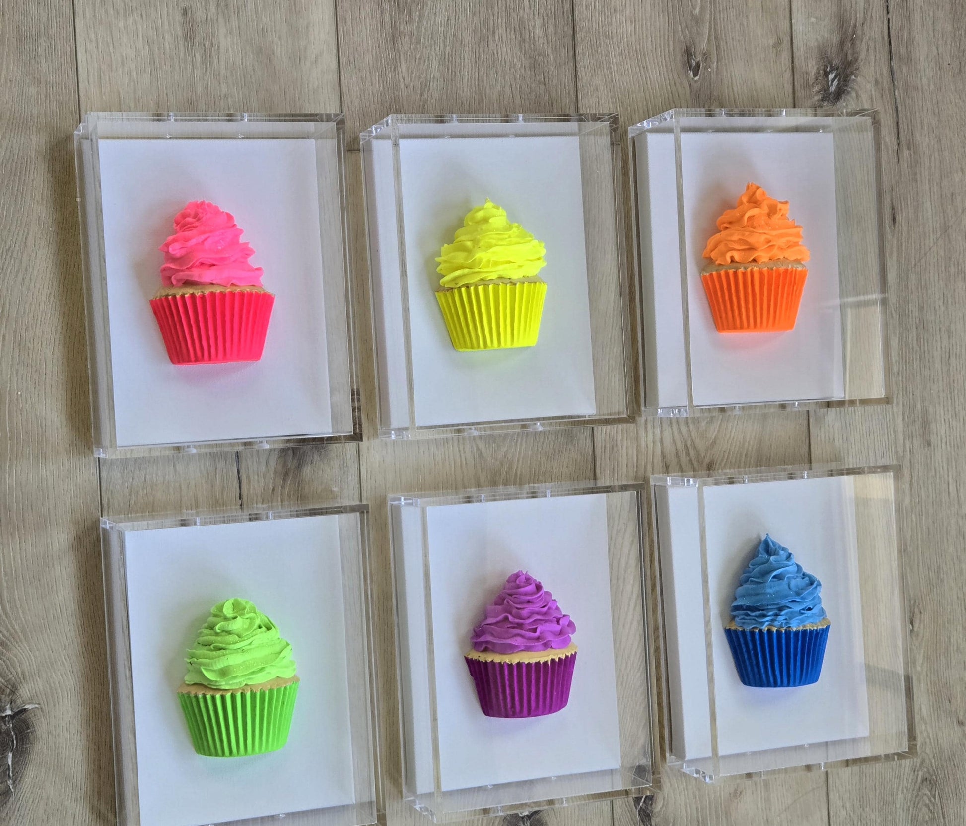 Cupcake Wall Art– Kitchen Decor, Sweet Culinary Gift, Dessert Themed Handmade Custom-Made Decor