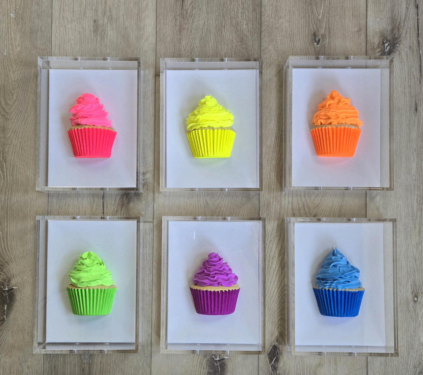 Cupcake Wall Art– Kitchen Decor, Sweet Culinary Gift, Dessert Themed Handmade Custom-Made Decor