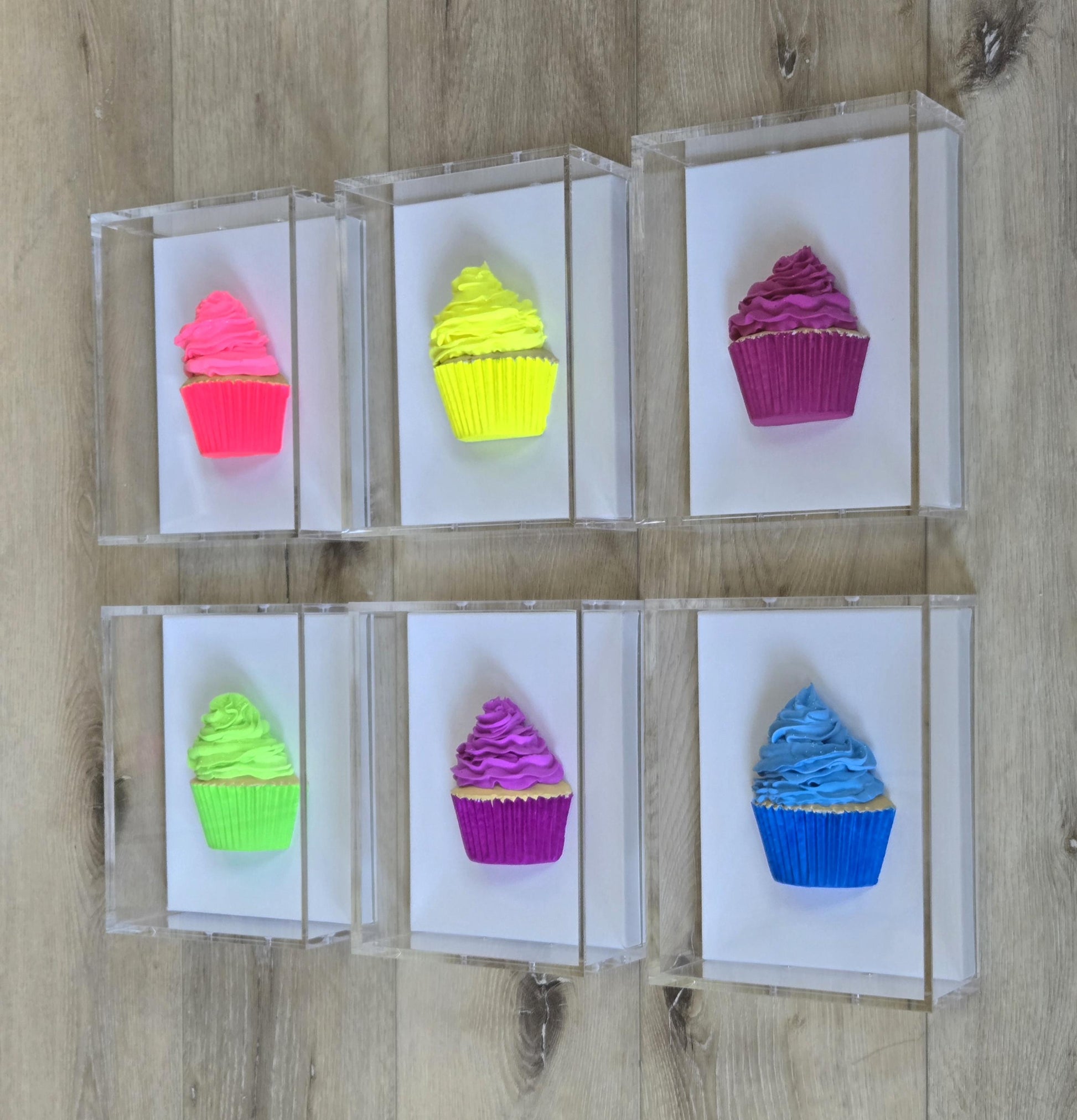 Cupcake Wall Art– Kitchen Decor, Sweet Culinary Gift, Dessert Themed Handmade Custom-Made Decor