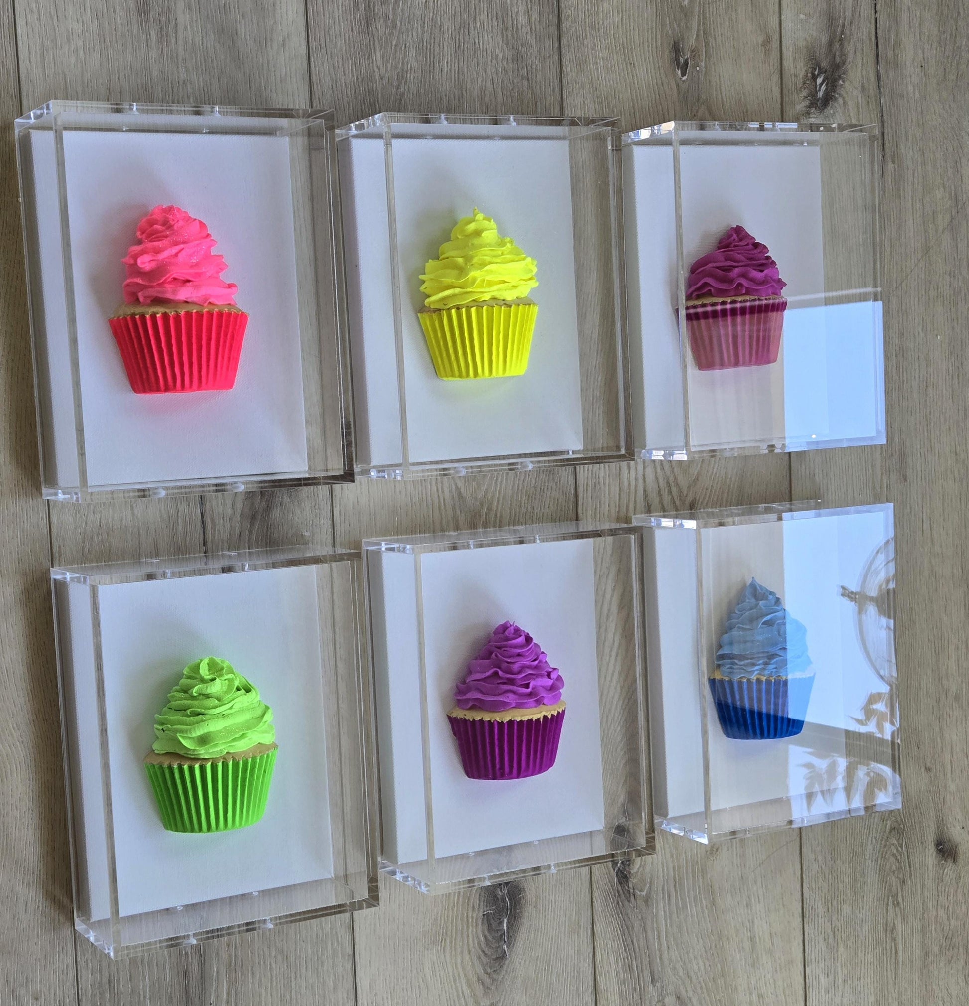 Cupcake Wall Art– Kitchen Decor, Sweet Culinary Gift, Dessert Themed Handmade Custom-Made Decor