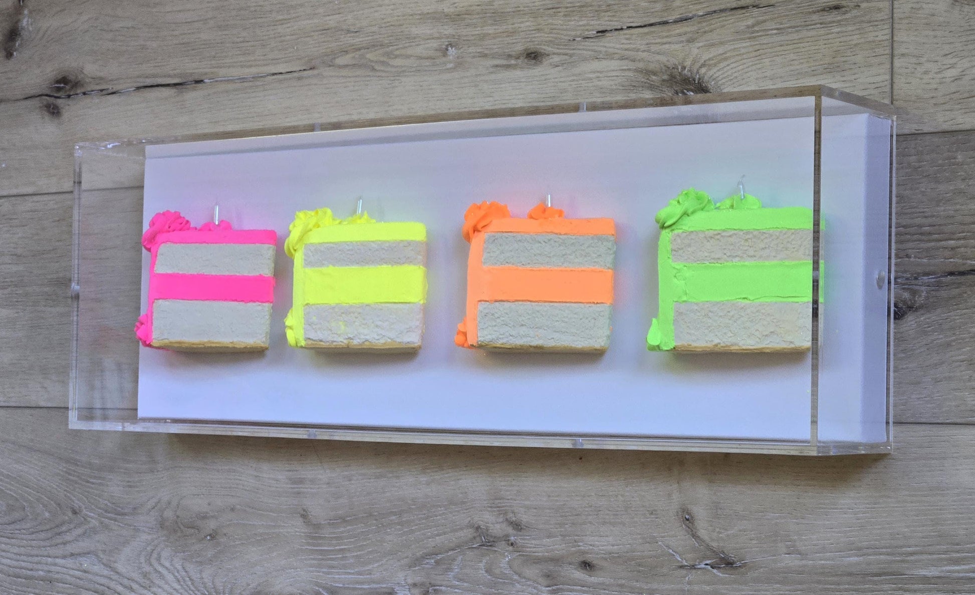 Cake Slice Wall Art Shadow Box Art – 3D Kitchen Decor, Dinning Rooms, Birthday Gift,