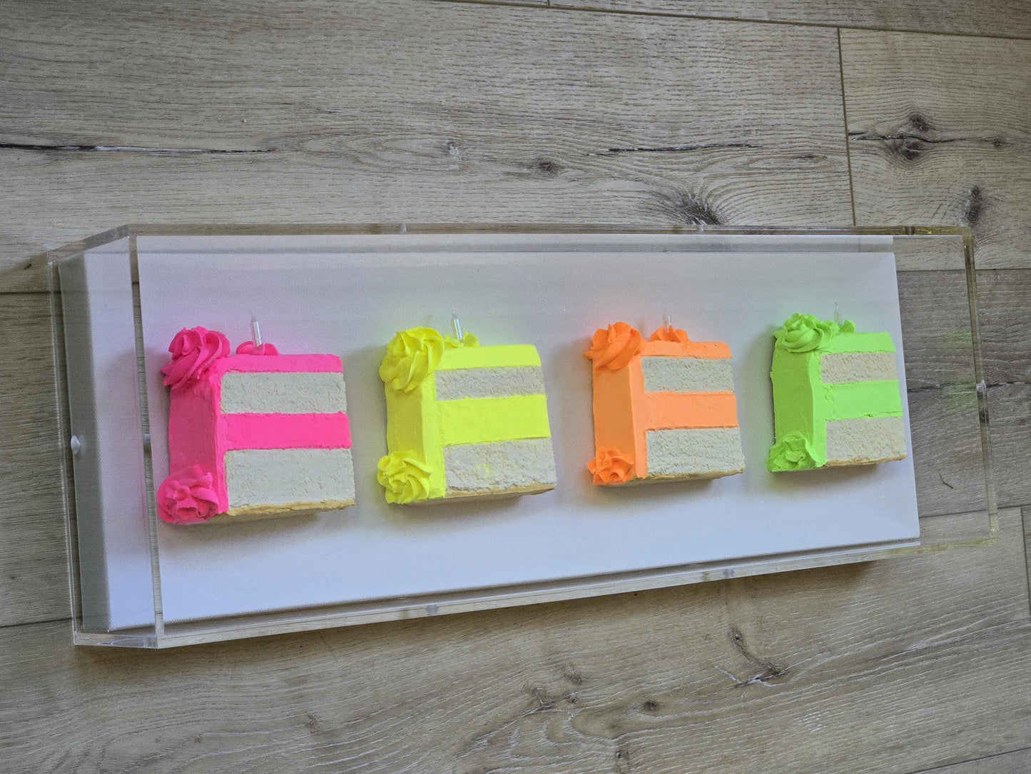 Cake Slice Wall Art Shadow Box Art – 3D Kitchen Decor, Dinning Rooms, Birthday Gift,