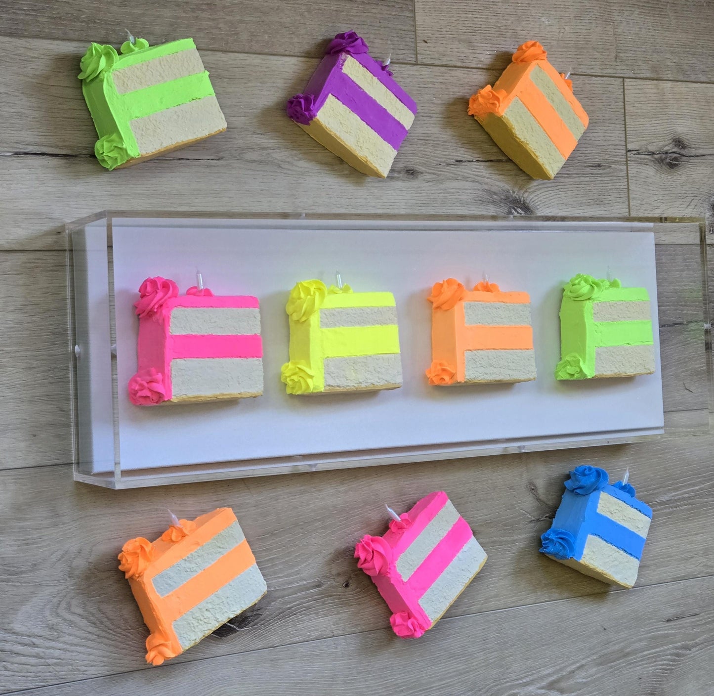 Cake Slice Wall Art Shadow Box Art – 3D Kitchen Decor, Dinning Rooms, Birthday Gift,