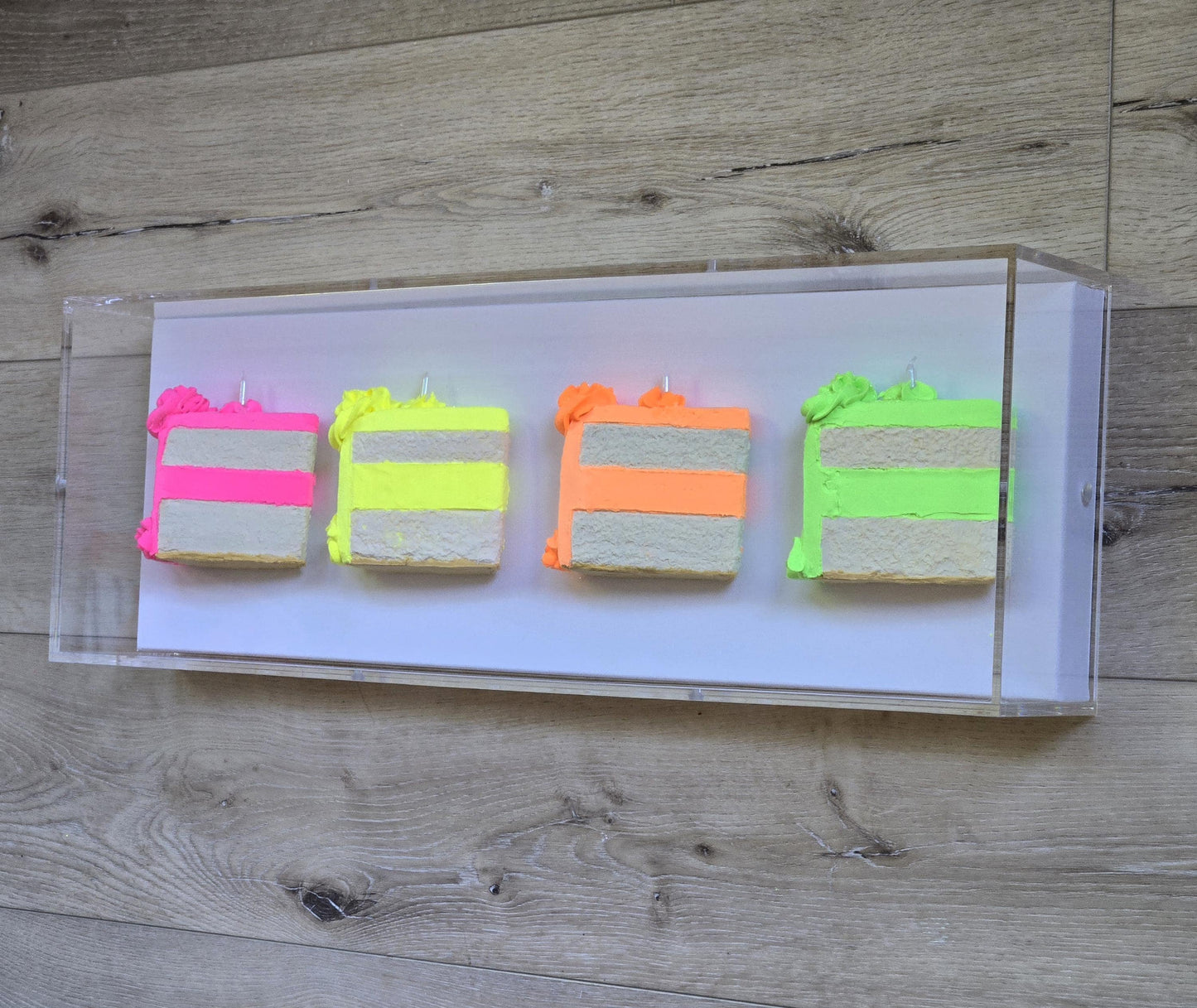 Cake Slice Wall Art Shadow Box Art – 3D Kitchen Decor, Dinning Rooms, Birthday Gift,