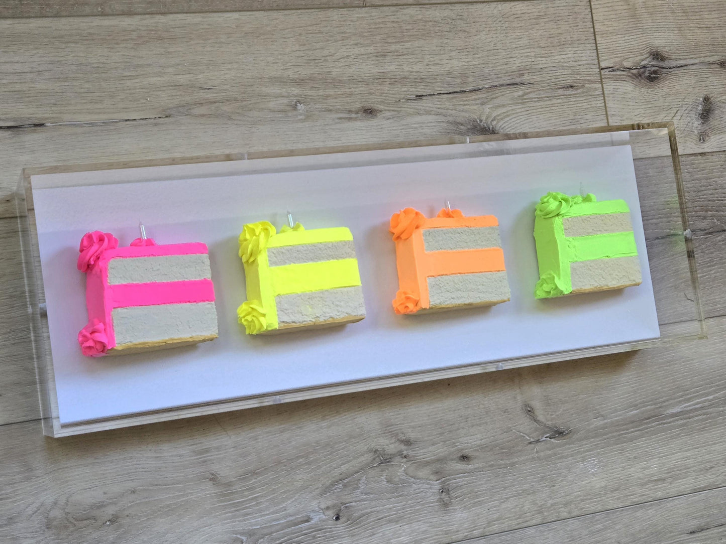 Cake Slice Wall Art Shadow Box Art – 3D Kitchen Decor, Dinning Rooms, Birthday Gift,