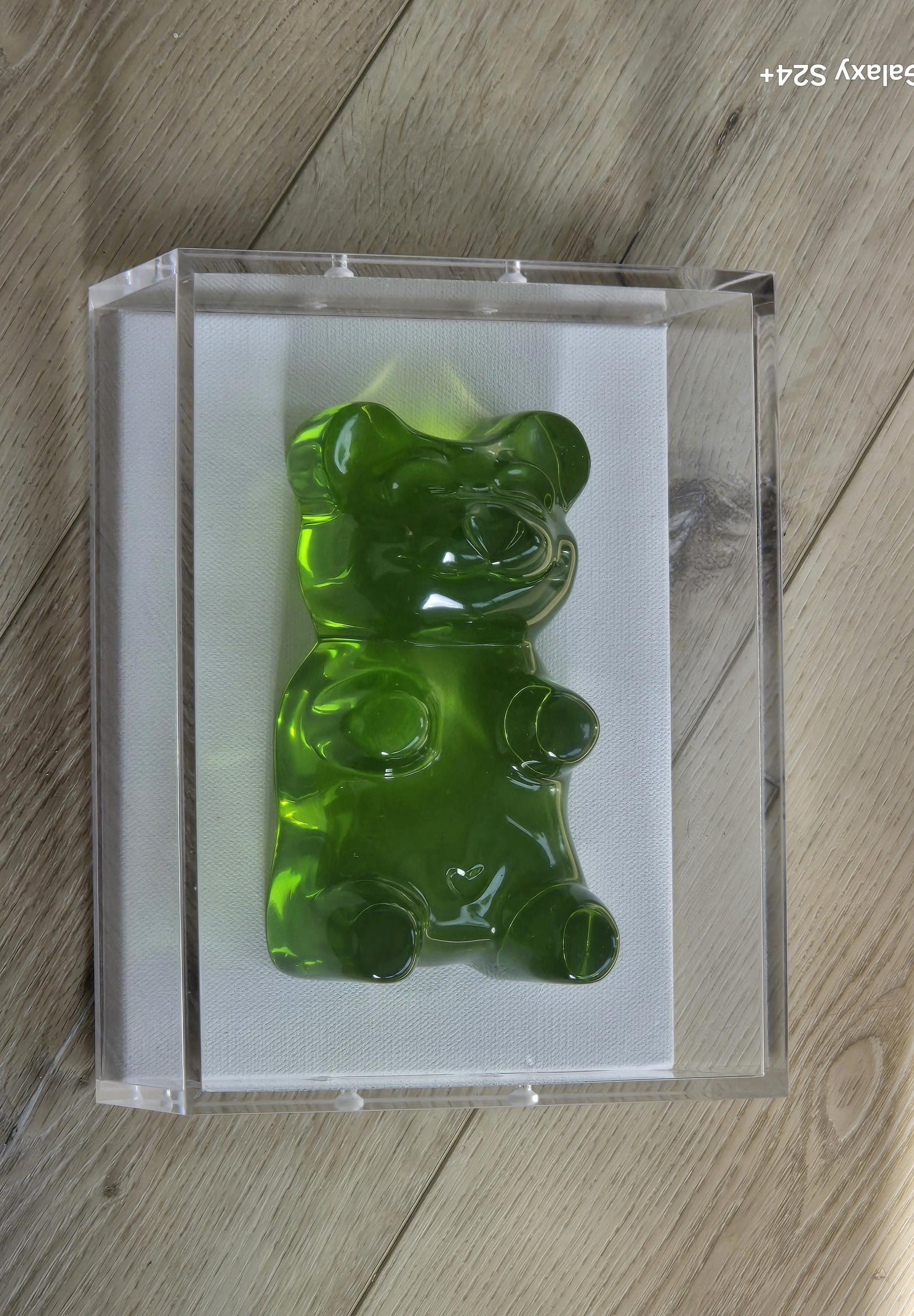 Gummy Bear Sculpture | Pop Art Kids Room Decor, 6 Inch bear-Framed Art | Shadow Box Gallery Wall Ideas
