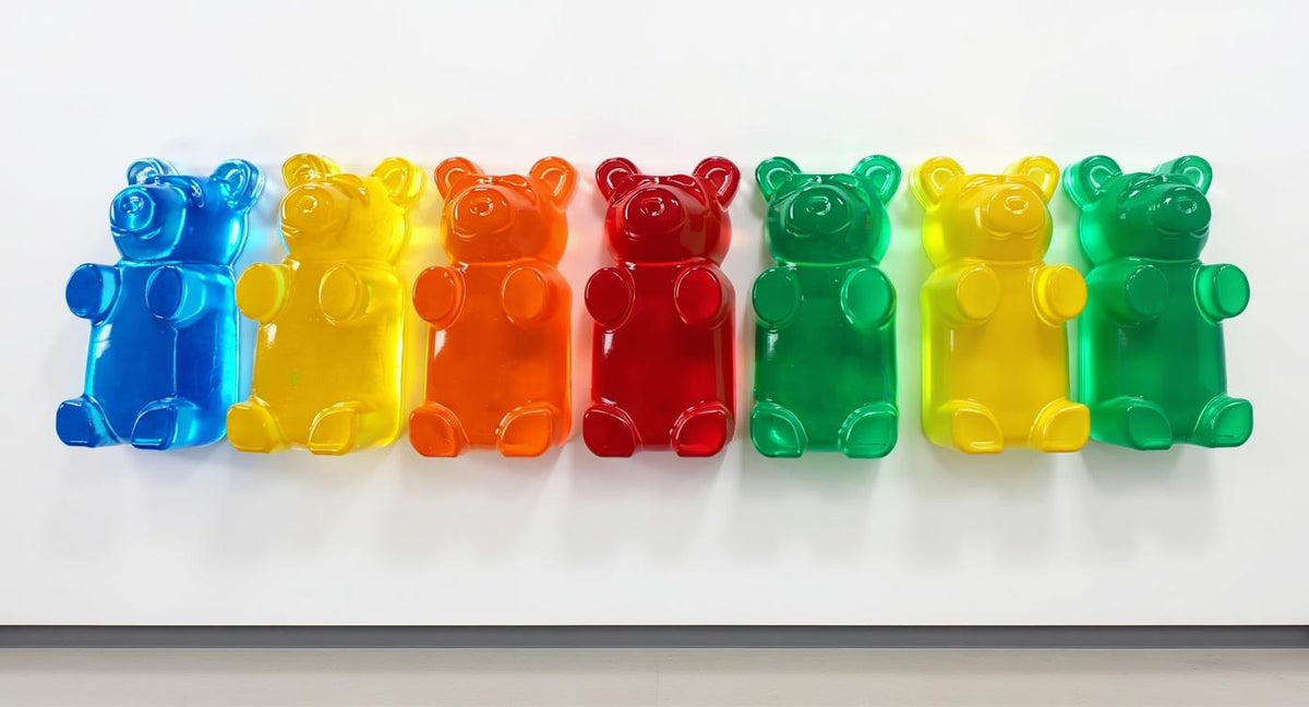 Giant 7-Inch Gummy Bear Wall Sculpture – Bespoke Pop Art Resin Decor
