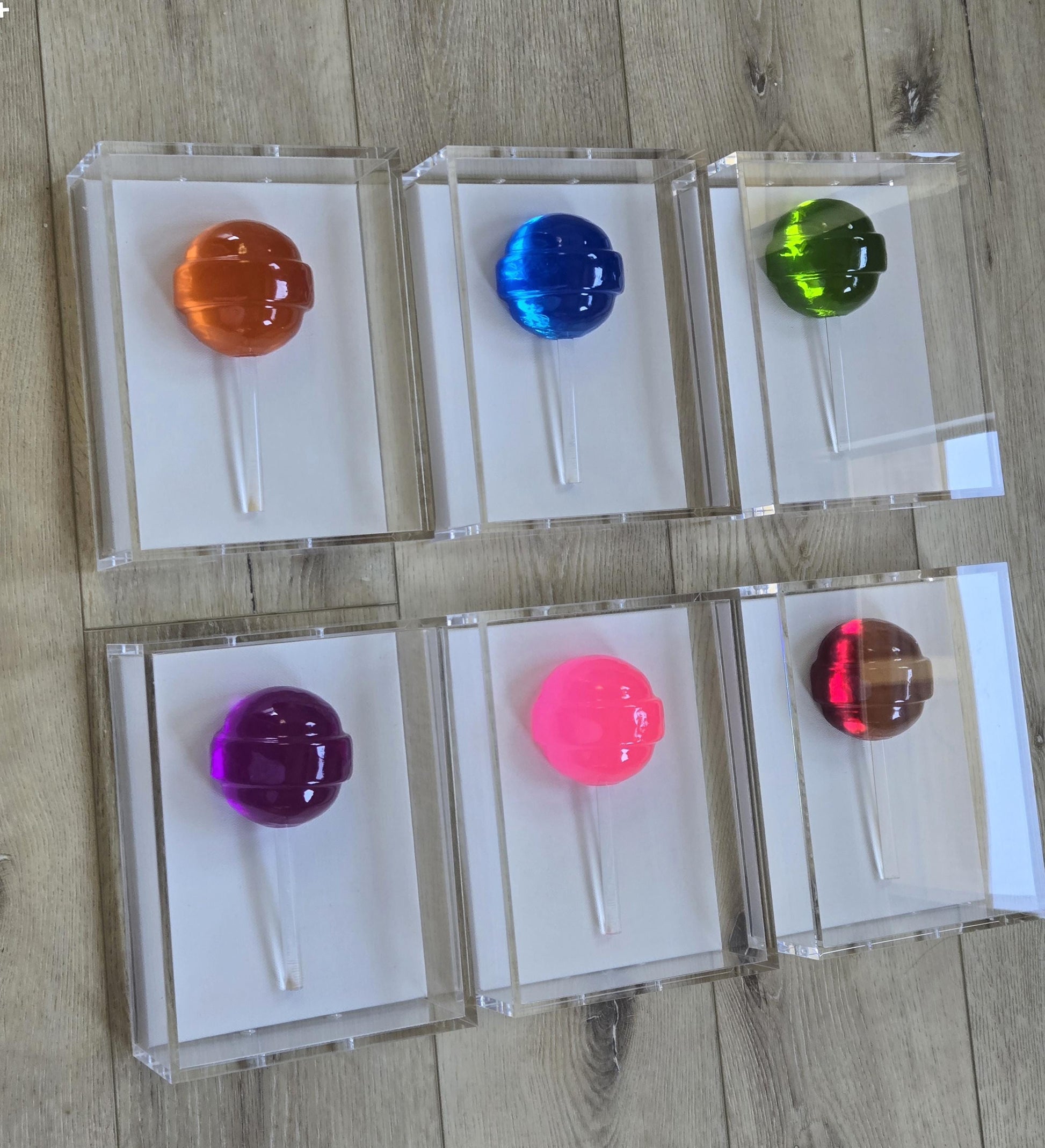 Lollipop Sculpture Shadow Box| 3D Candy Wall Decor | Gallery Wall Art