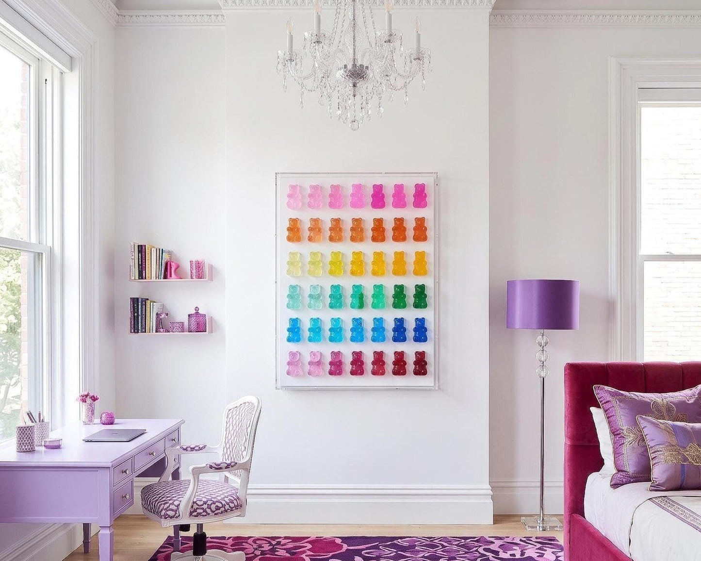 Ombré Themed Gummy Bear Art | 3D Acrylic Shadow Box