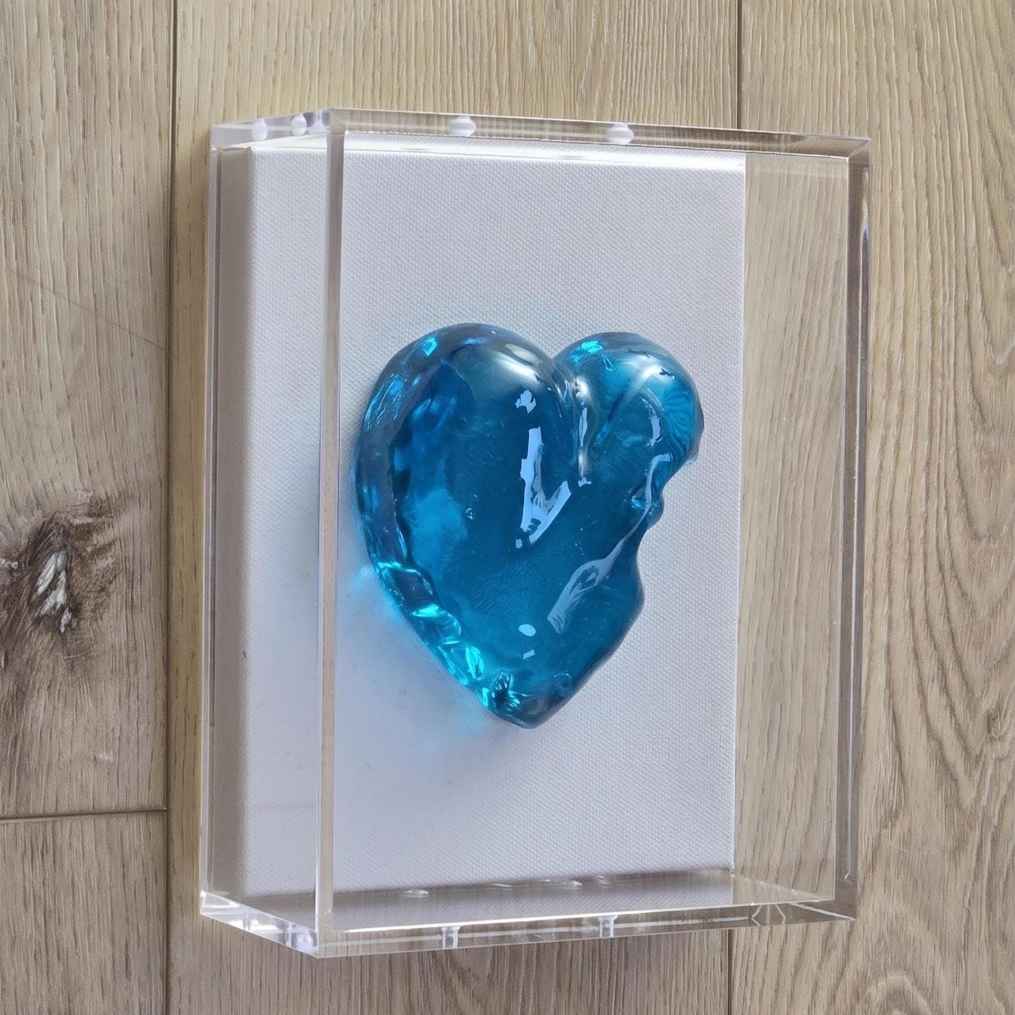 3D Resin Heart Sculpture – Hand-Poured Pop Art Wall Hanging (8x6x3 inch)