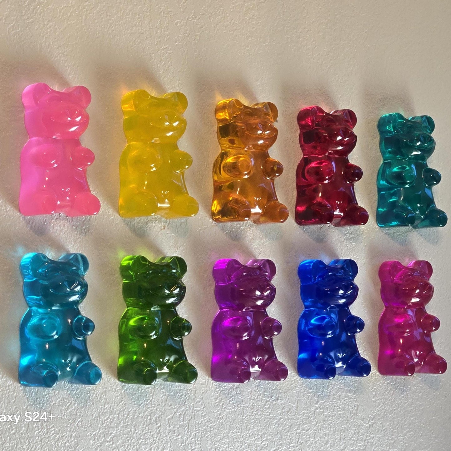 Gummy Bear Wall Art | Pop Art Sculpture for Gallery Wall, Nursery Decor, Kids Room Decor, Collectible Shadow Box Ideas, Bright Bear Decor