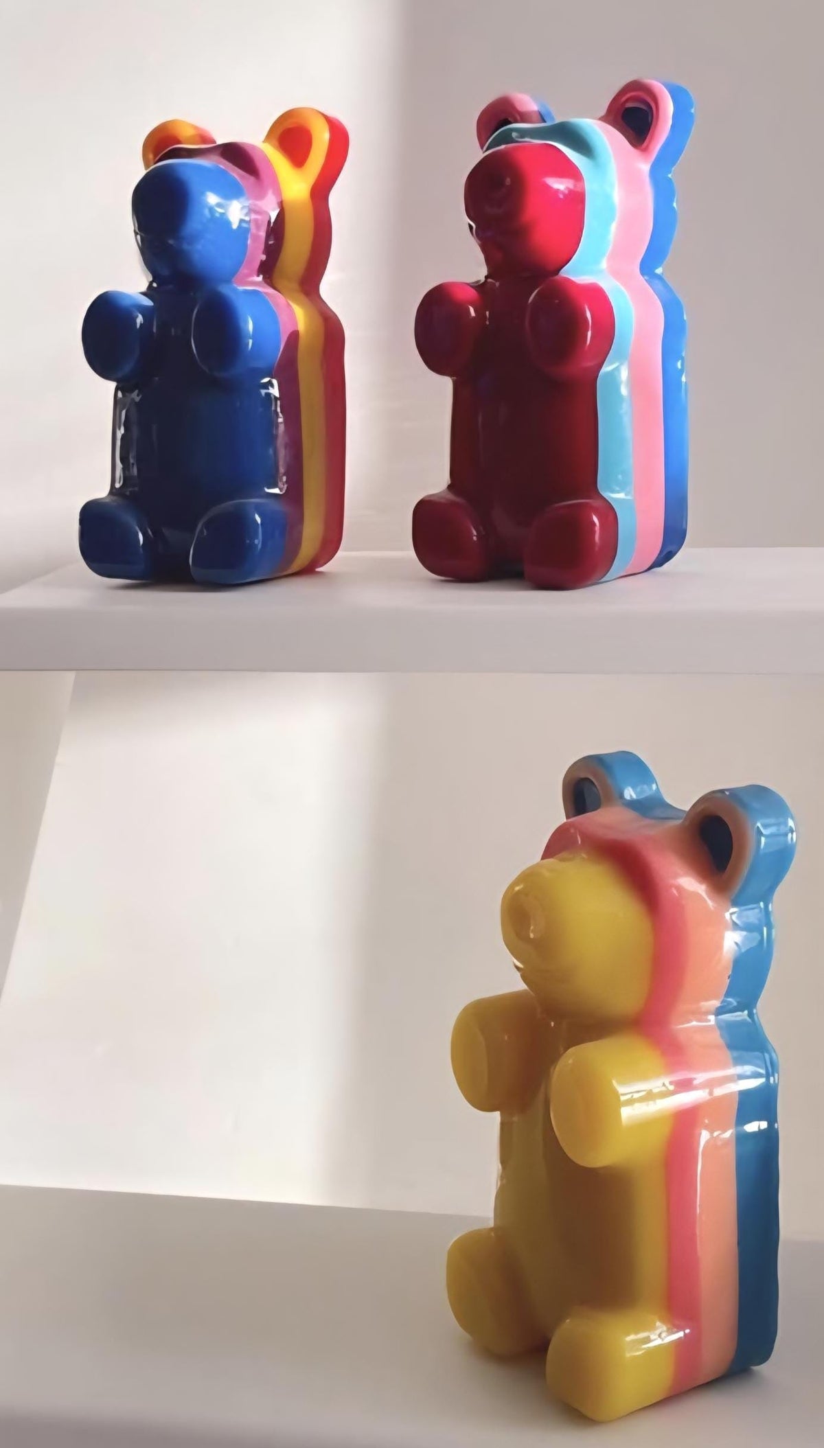 Giant 7-Inch Gummy Bear Wall Sculpture – Bespoke Pop Art Resin Decor