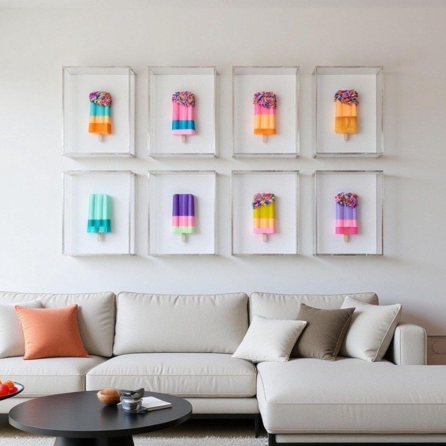 Luxurious Customizable Resin Popsicle Wall Art – Original Shadow Box Design
A playful icon meets high‑end artistry in this handcrafted customizable  resin popsicle, elegantly showcased inside a modern shadow box. This piece blends nostalgia with luxury, transforming a simple childhood treat into a bold, contemporary art statement.