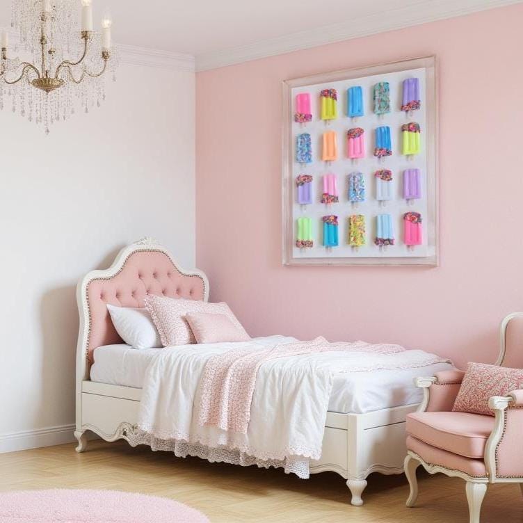 Bold, modern, and irresistibly playful — this 18×24×4 inch resin popsicle shadow box transforms a nostalgic treat into a striking piece of contemporary luxury art. Designed in the signature style of the original Etsy artist who pioneered this whimsical popsicle‑art aesthetic, this piece brings charm, color, and sophistication to any space.