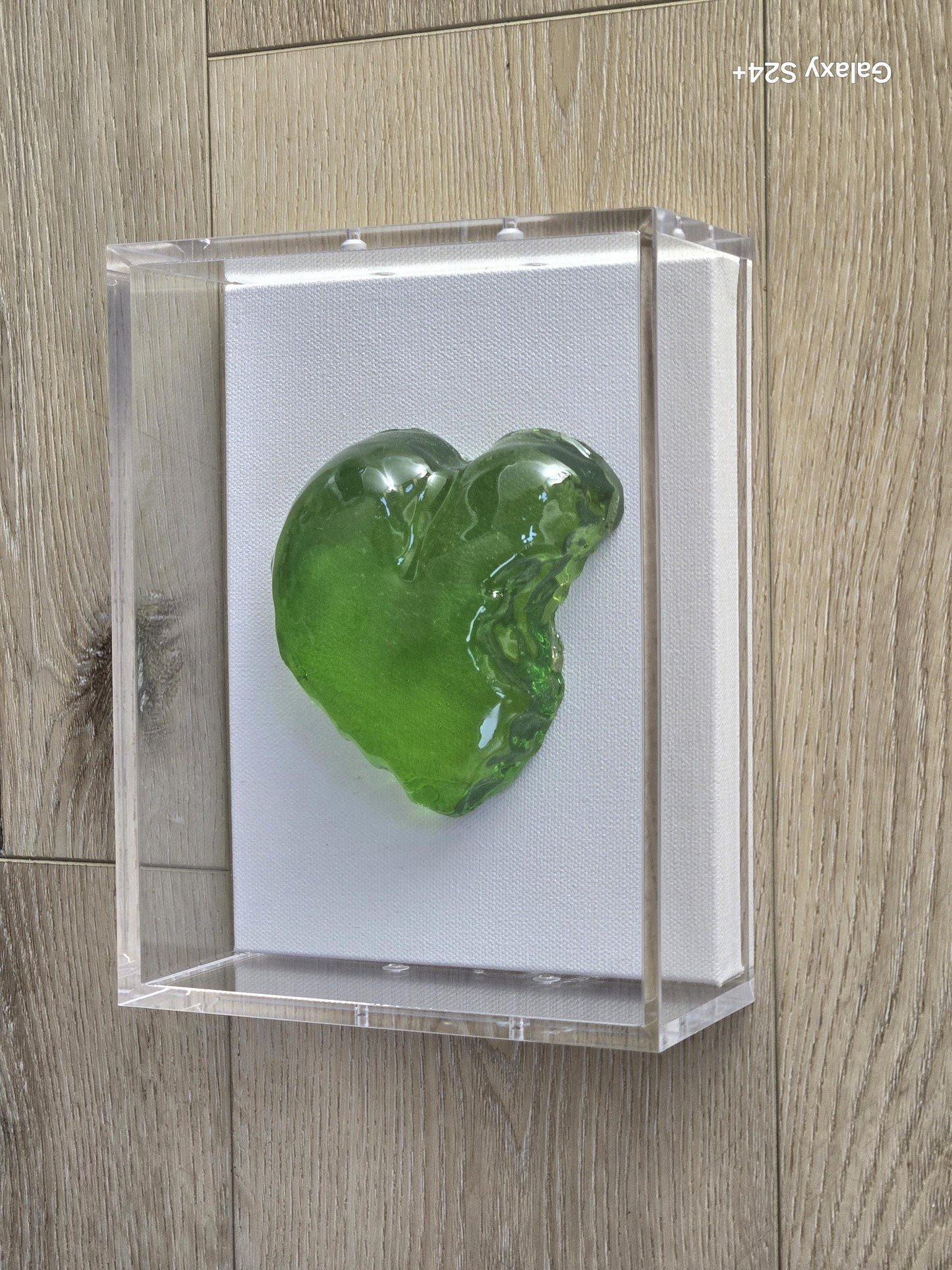 Modern Pop Art Wall Art Heart Sculpture Decor – Jewel Tone Colors , Luxury Shadowbox (8x6x3 inch)