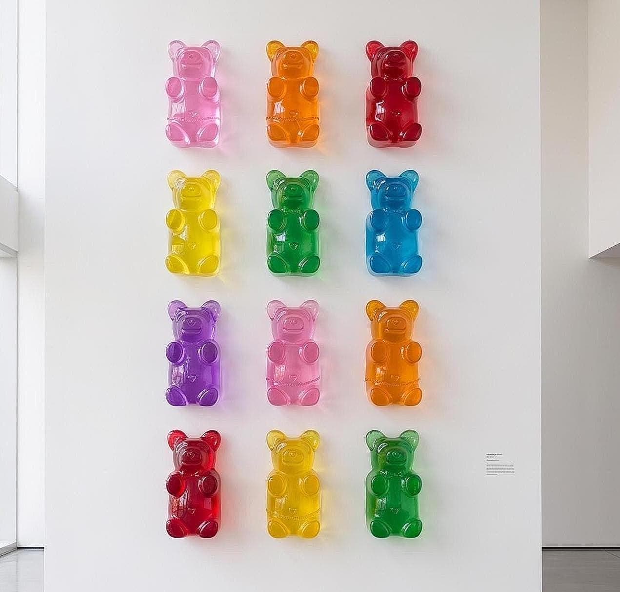 6 inch custom resin gummy bear sculpture