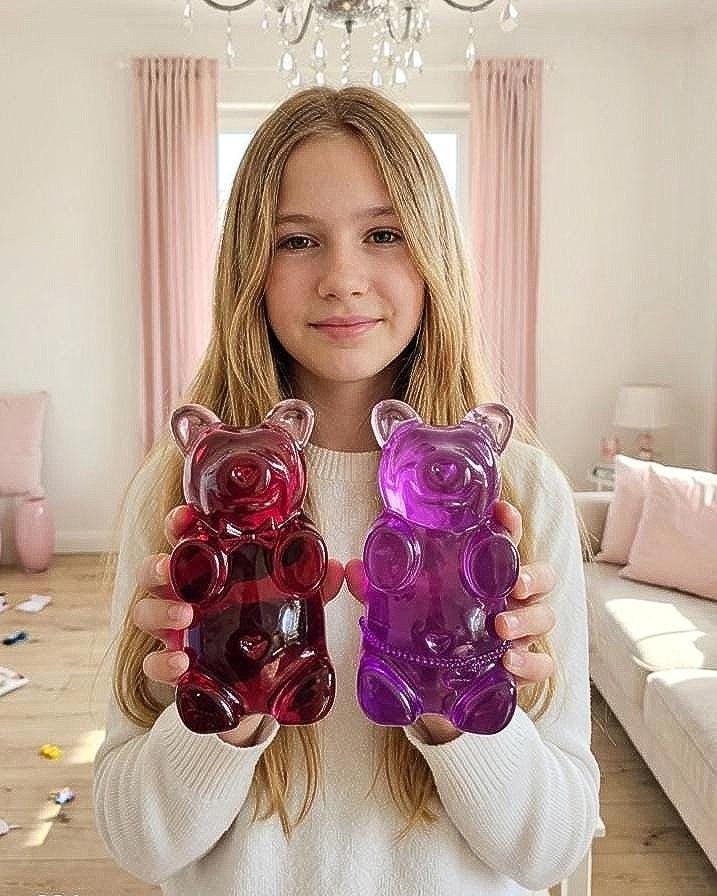 Oliver & Olivia Gummy Bear Wall Art | Pop Art Sculpture for Gallery Wall, Nursery Decor, Kids Room Decor, Cute 6 Inch Bear