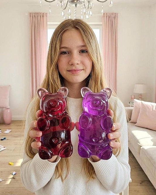 Oliver & Olivia Gummy Bear Wall Art | Pop Art Sculpture for Gallery Wall, Nursery Decor, Kids Room Decor, Cute 6 Inch Bear