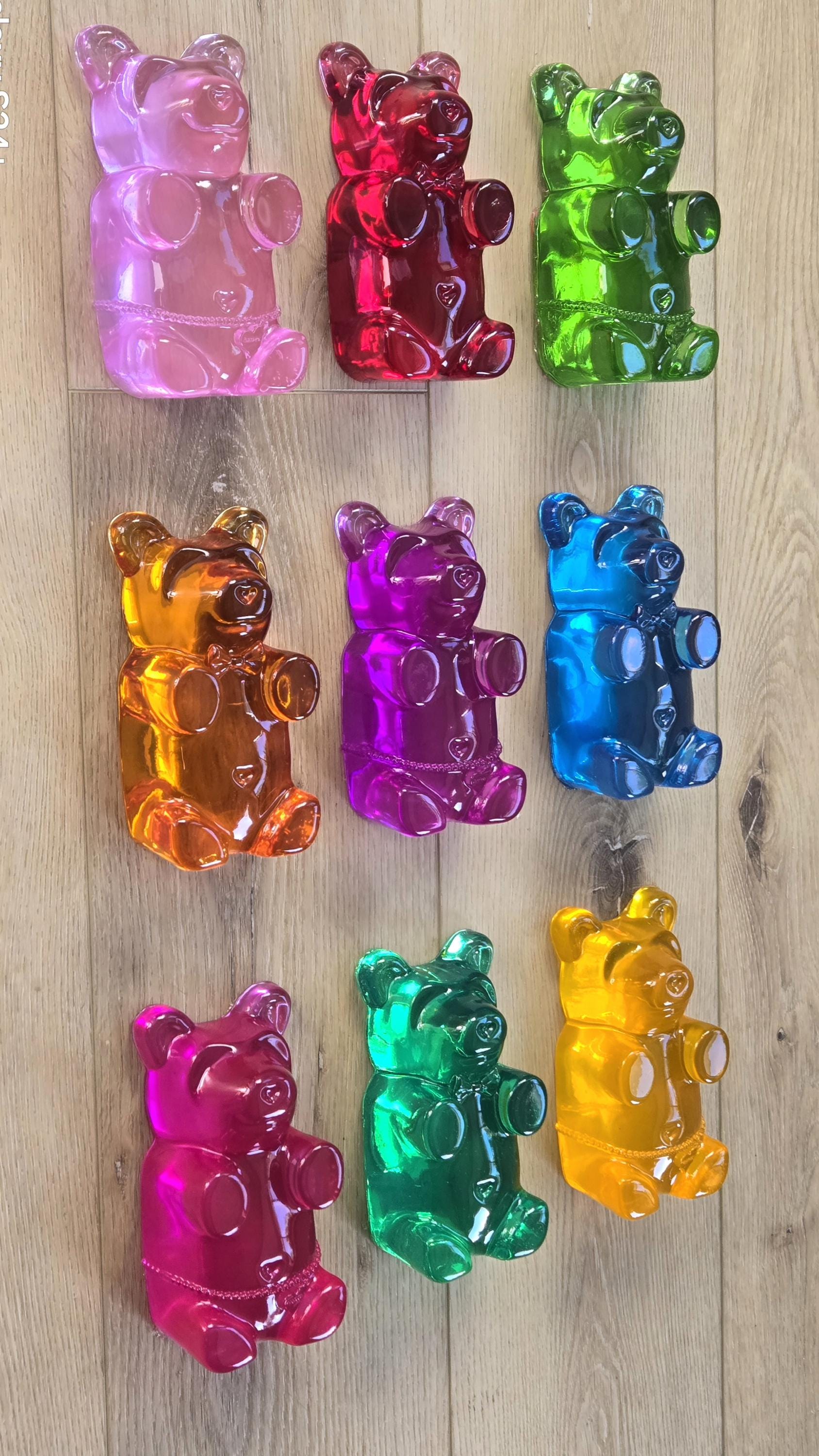 Oliver & Olivia Gummy Bear Wall Art | Pop Art Sculpture for Gallery Wall, Nursery Decor, Kids Room Decor, Cute 6 Inch Bear