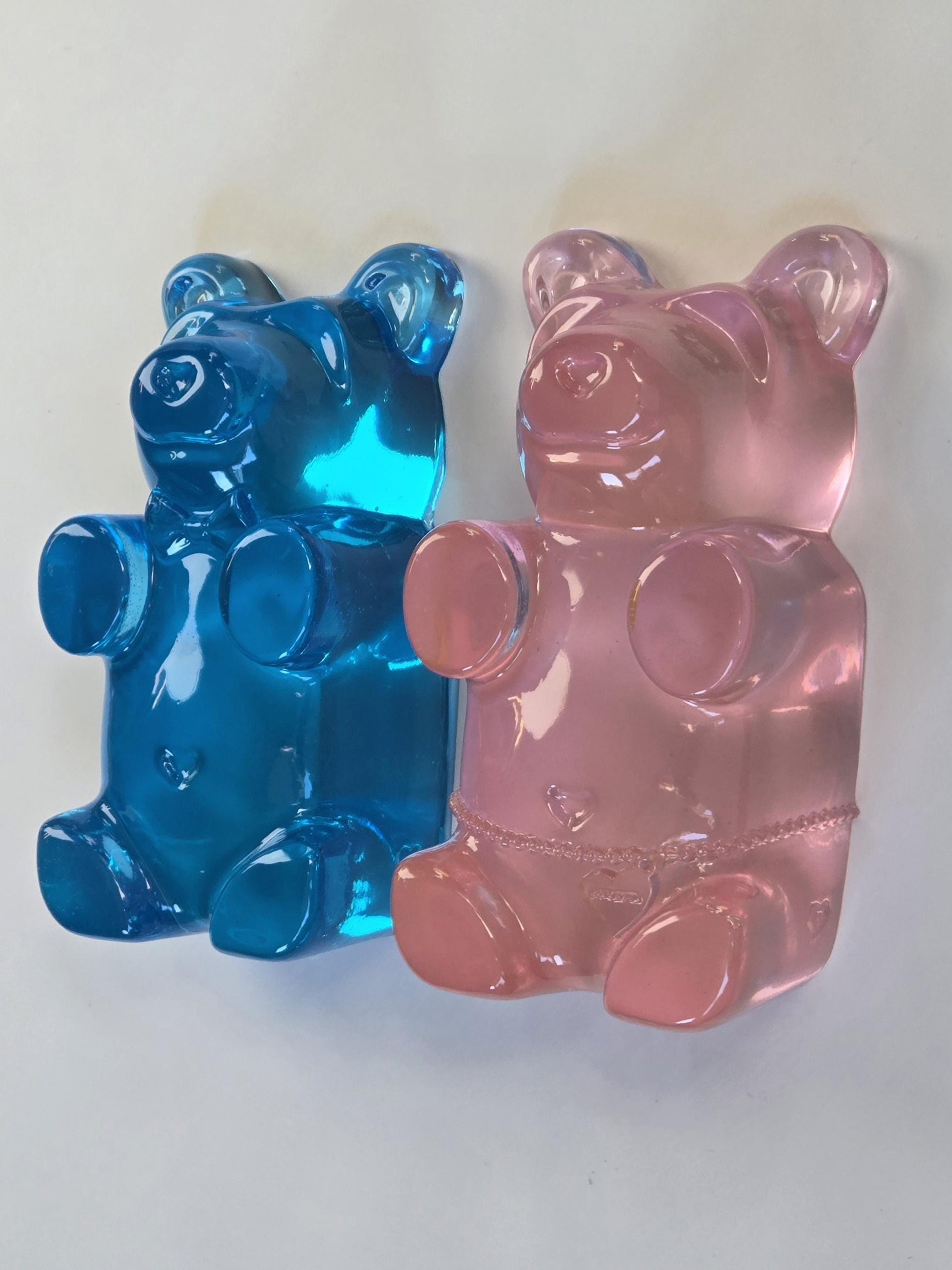 10 Inch Jumbo Gummy Bear Pop Art – Vibrant Bookshelf or Wall Decor Candy Sculpture in Shadow Box, Original Creator Cyreen Brahe