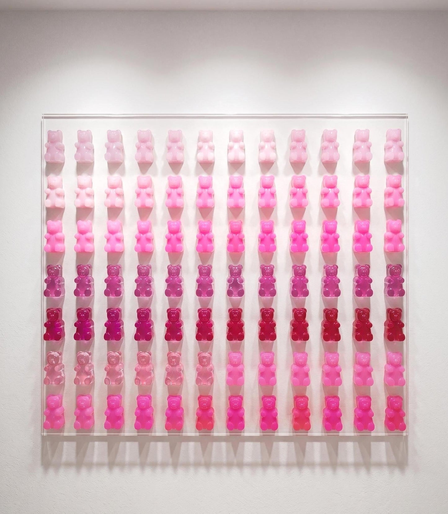 Vibrant Large Resin Bear Wall Art: Whimsical Framed Modern Wall Decor