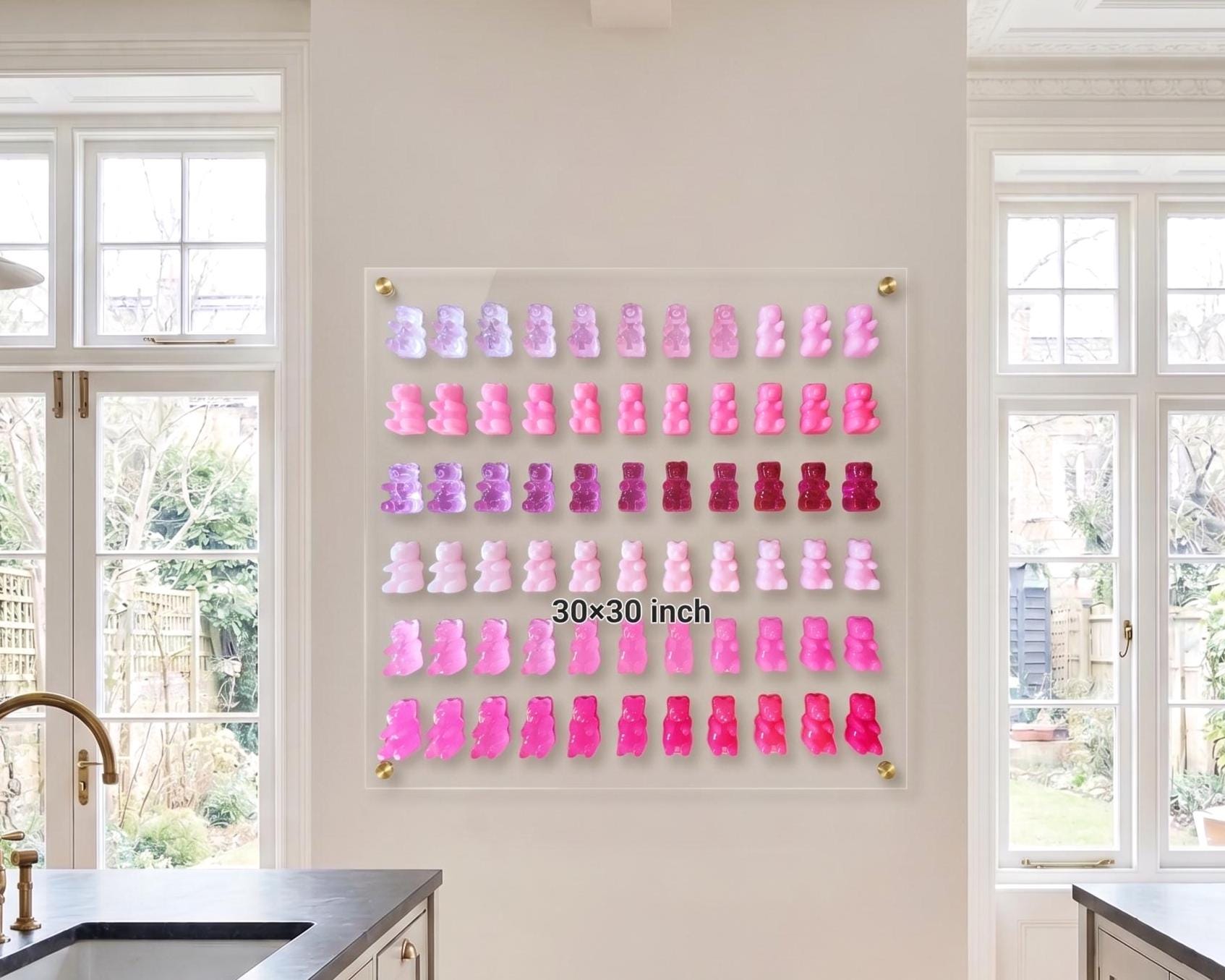 Luxury Resin Gummy Bear Sculpture, Wall Art: Custom Design Decor Sculpture