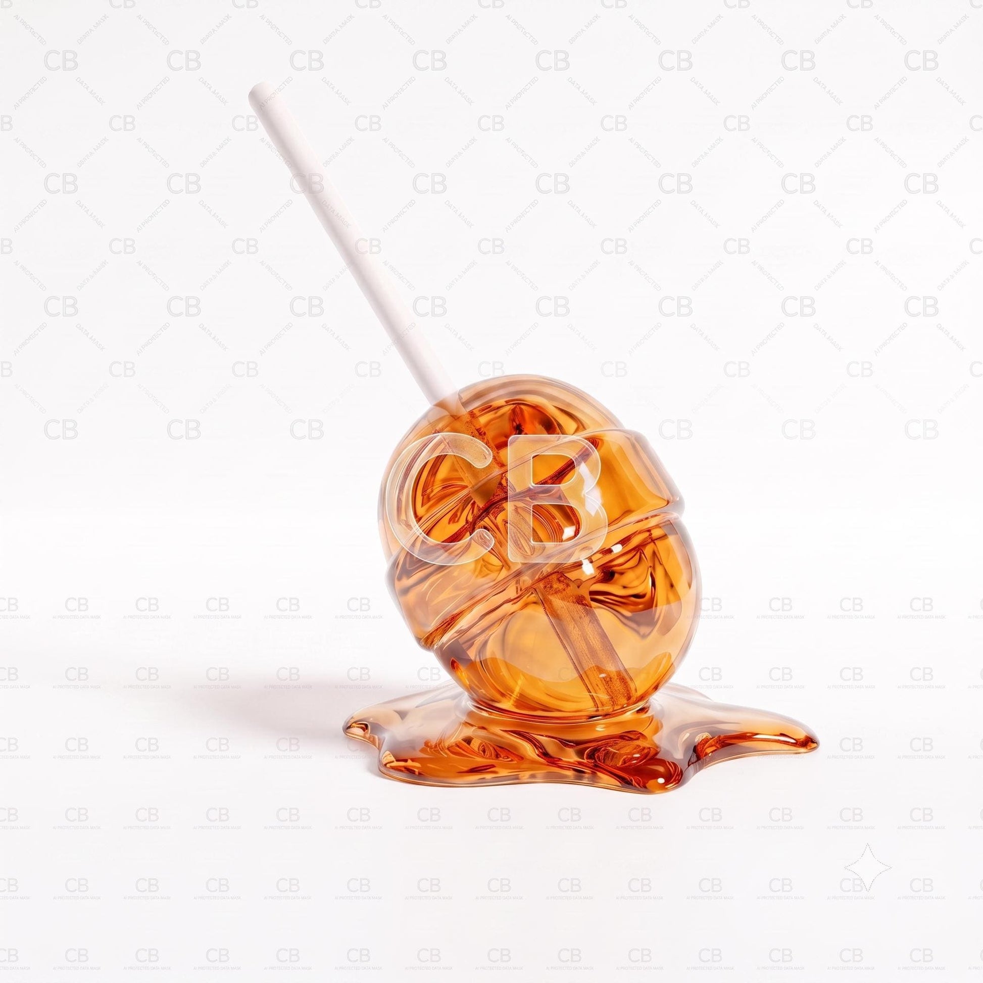 Melting Lollipop Fine Art Print | Pop Art Candy Sculpture Wall Decor | Modern Kitchen Art