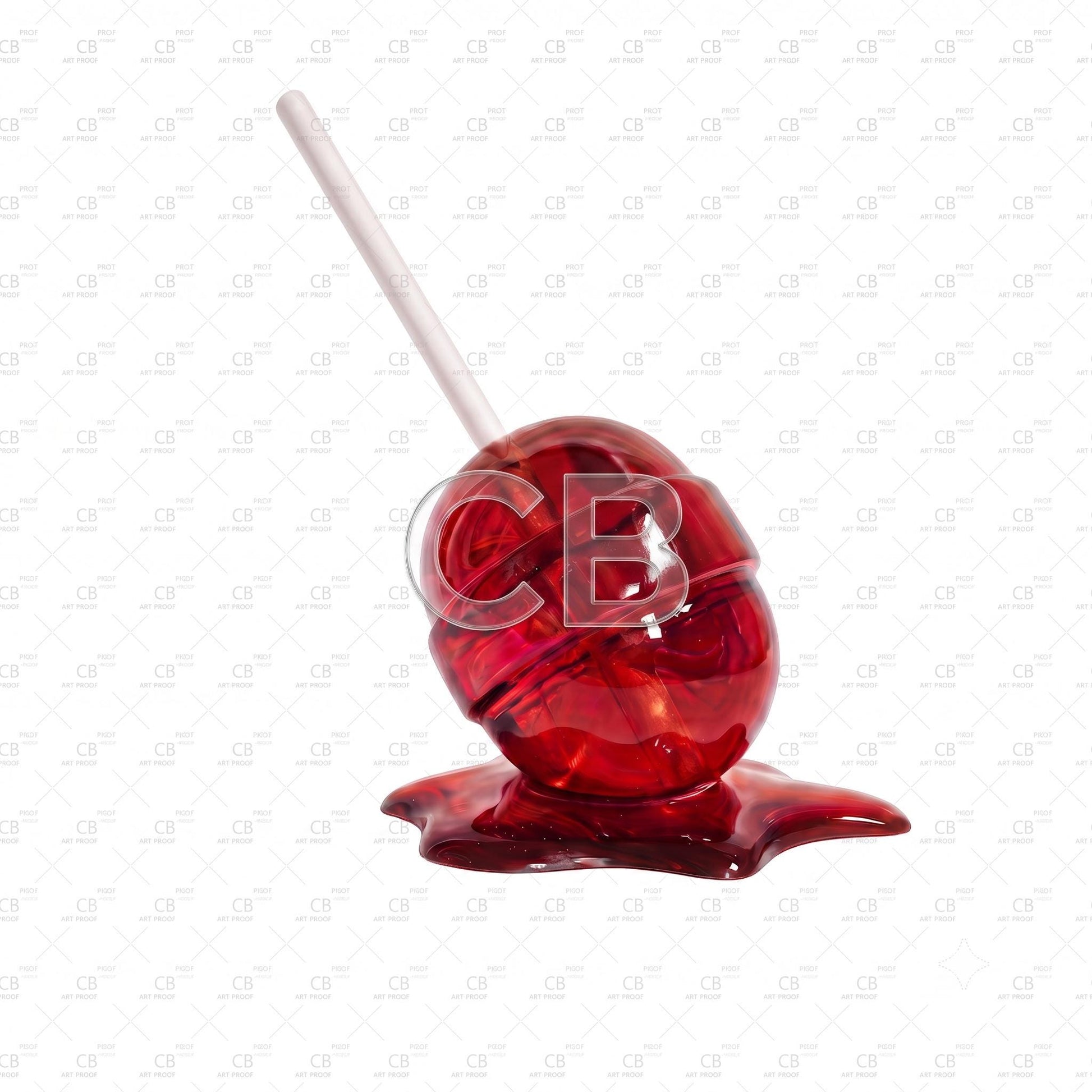 Melting Lollipop Fine Art Print | Pop Art Candy Sculpture Wall Decor | Modern Kitchen Art