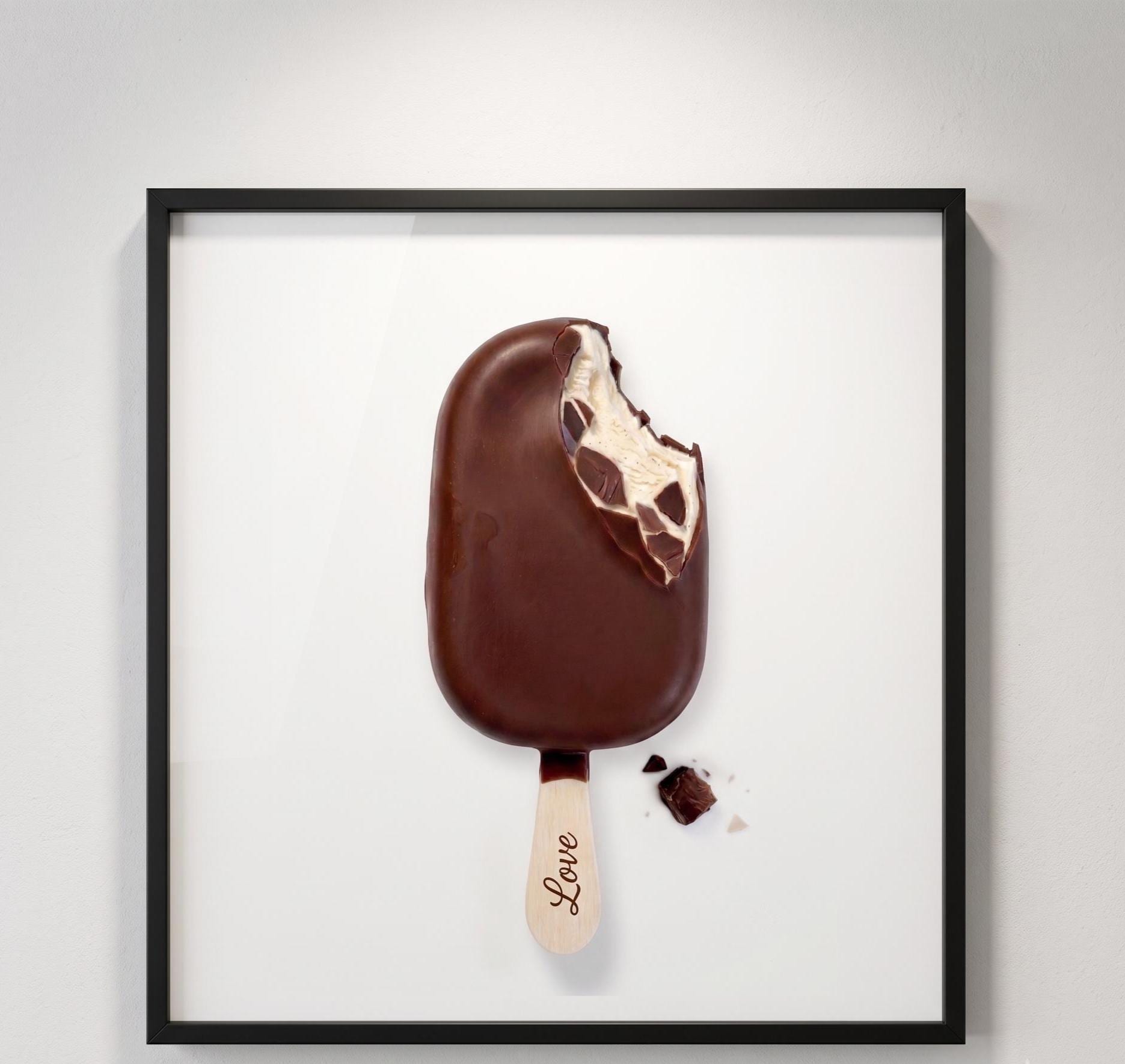 Whimsical Chocolate Popsicle Fine Art Print | Miniature Chef Pop Art Wall Decor | Surreal Sweet Treat Food Art
