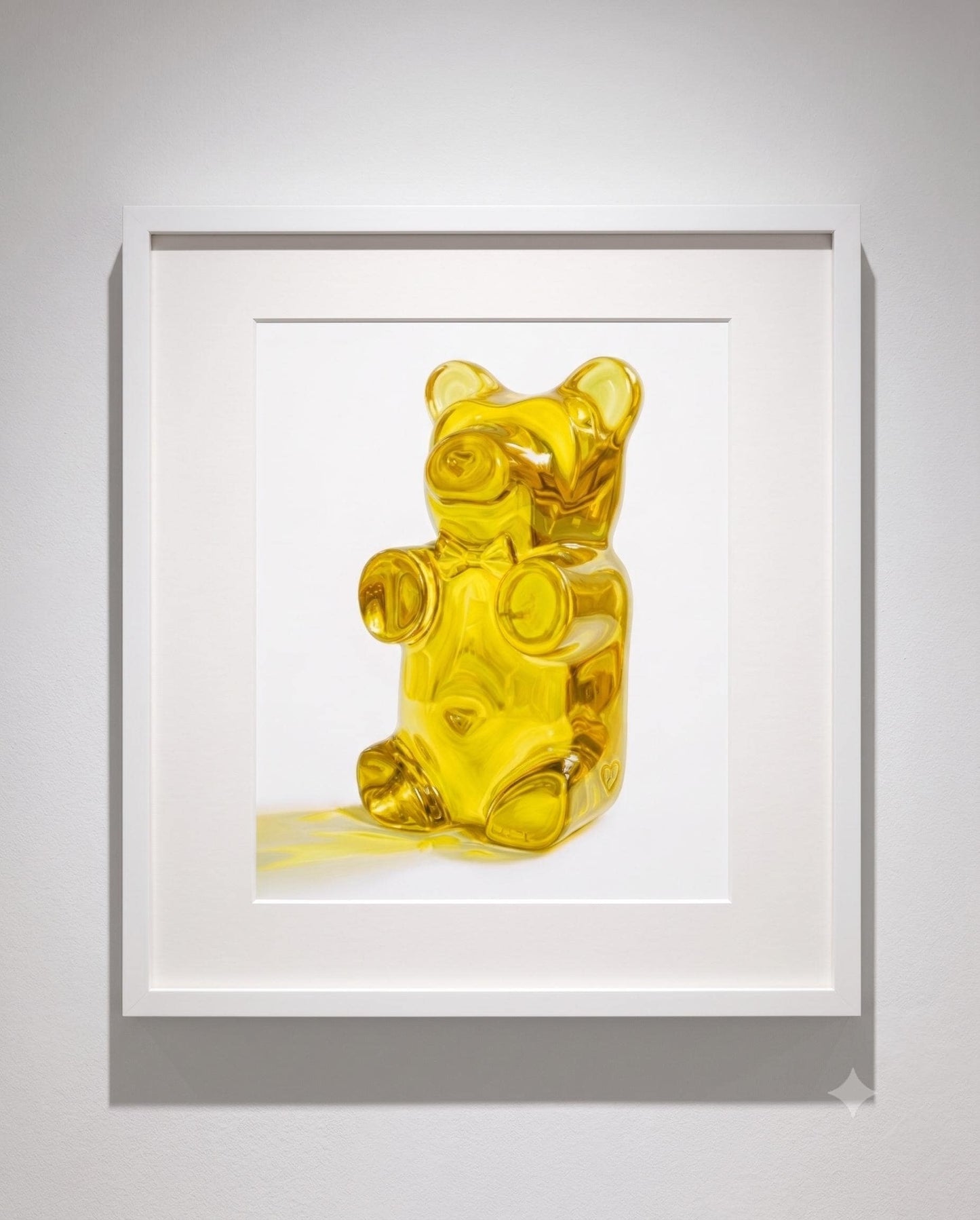 Gummy Bear Fine Art Print | Bright Candy Pop Art Wall Decor | Modern Kitchen Decor | Whimsical Miniature Chef Wall Art