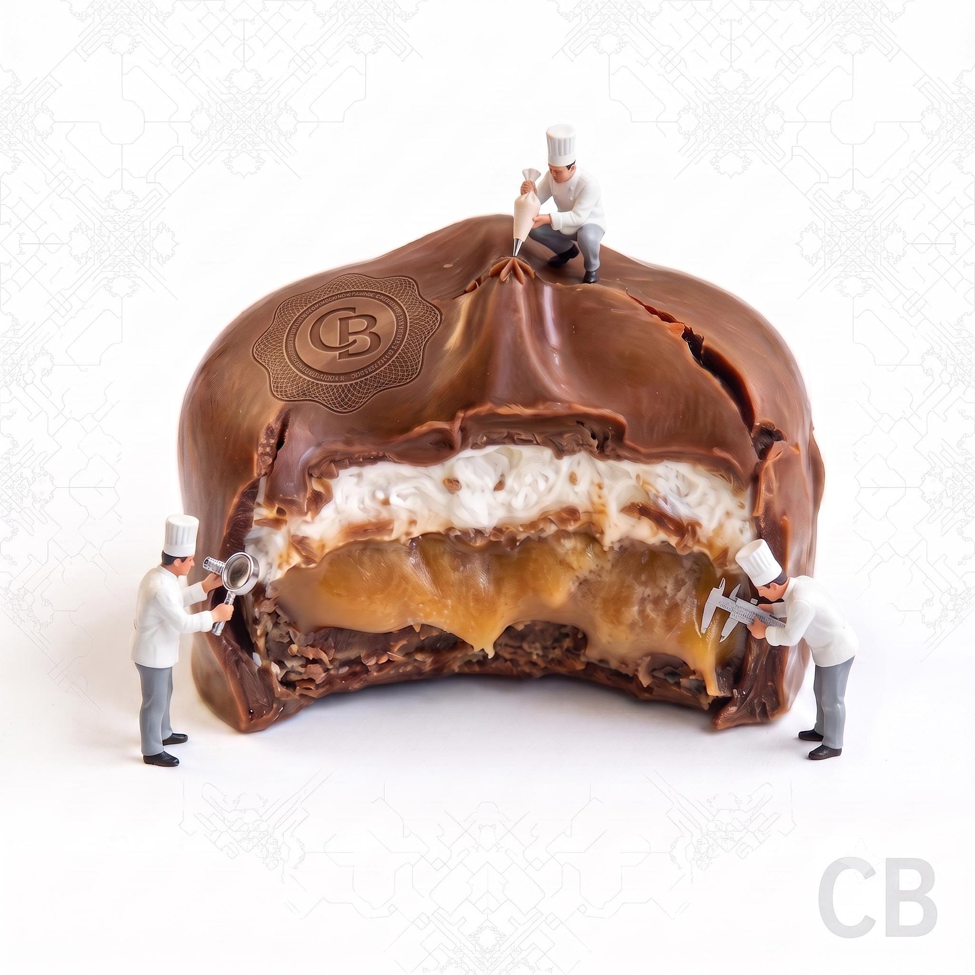 Candy Print | Gourmet Chocolate Caramel Food Wall Art for Kitchen Decor