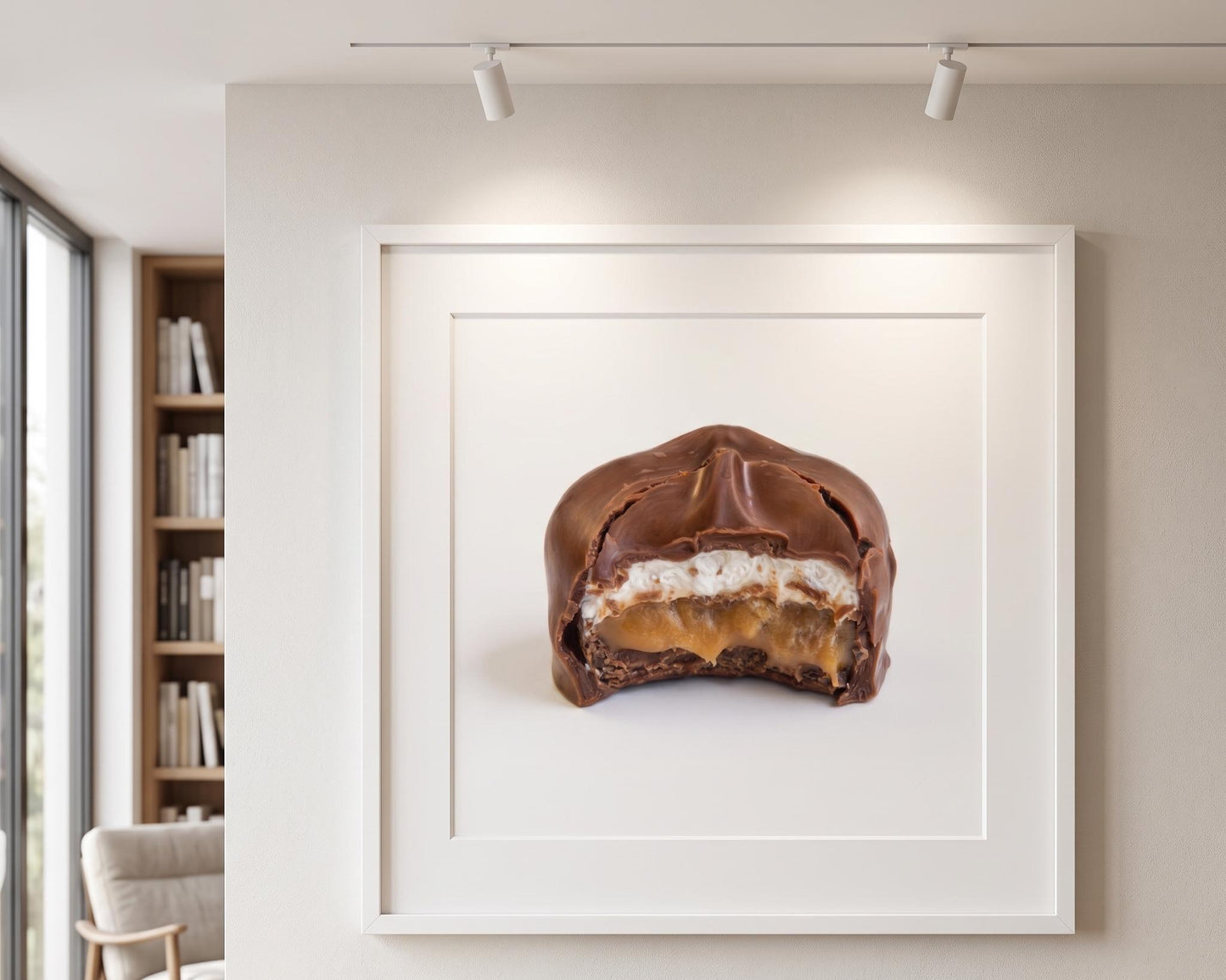 Candy Print | Gourmet Chocolate Caramel Food Wall Art for Kitchen Decor