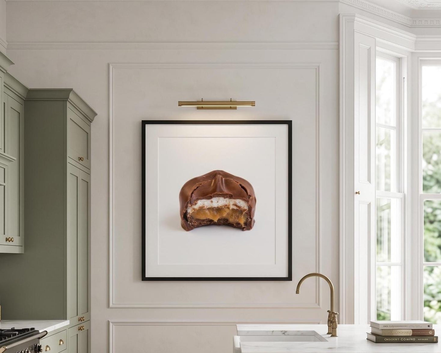 Candy Print | Gourmet Chocolate Caramel Food Wall Art for Kitchen Decor