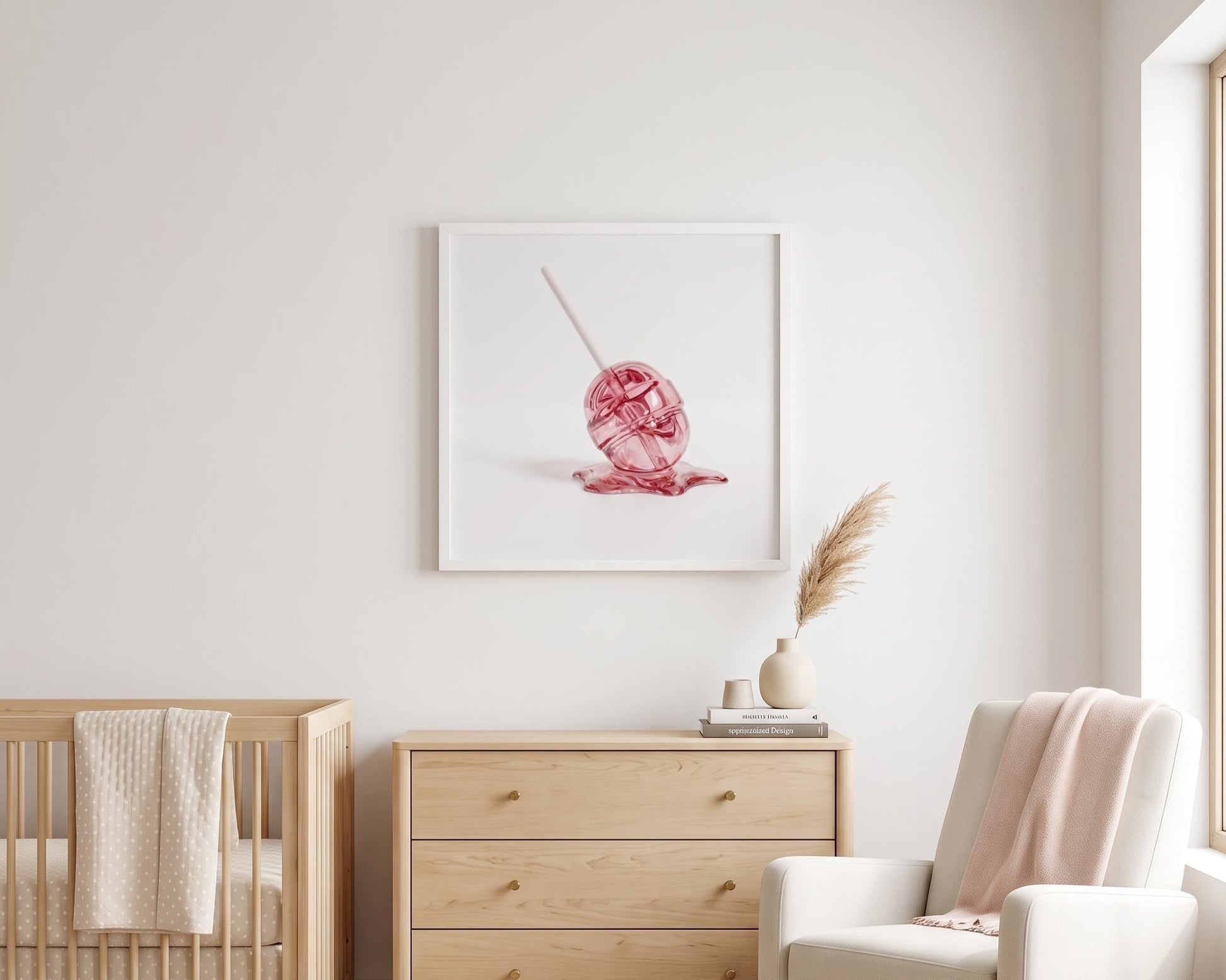 Melting Lollipop Fine Art Print | Pop Art Candy Sculpture Wall Decor | Modern Kitchen Art